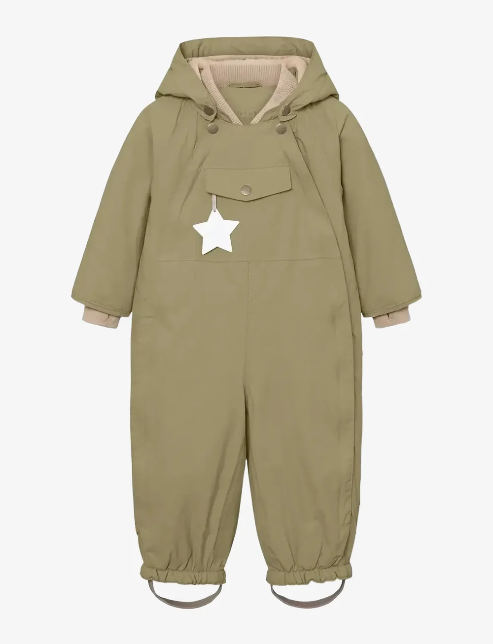 MINI A TURE - MATWISTI fleece lined snowsuit. GRS - schneeanzug - aloe green - 1