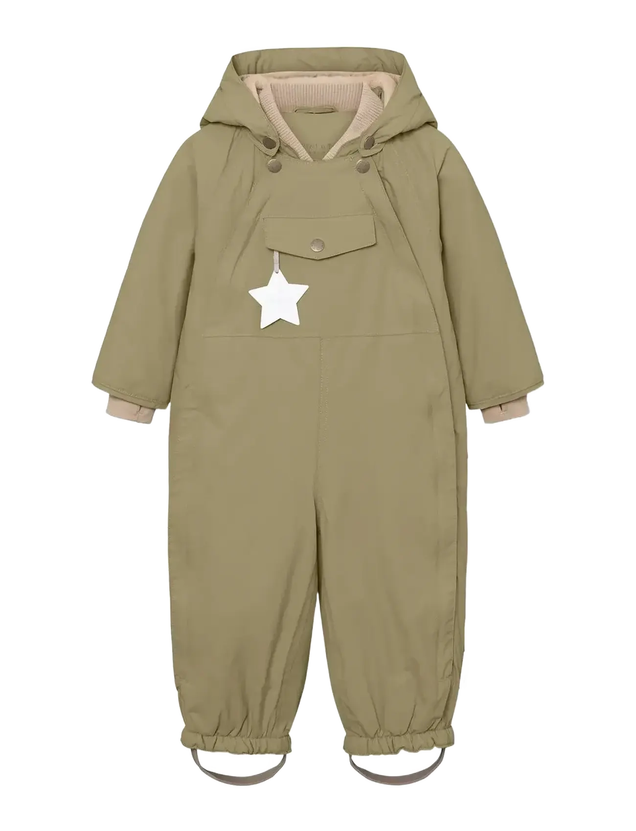 MINI A TURE MATWISTI fleece lined snowsuit. GRS - Overalls - ALOE GREEN / khaki/green
