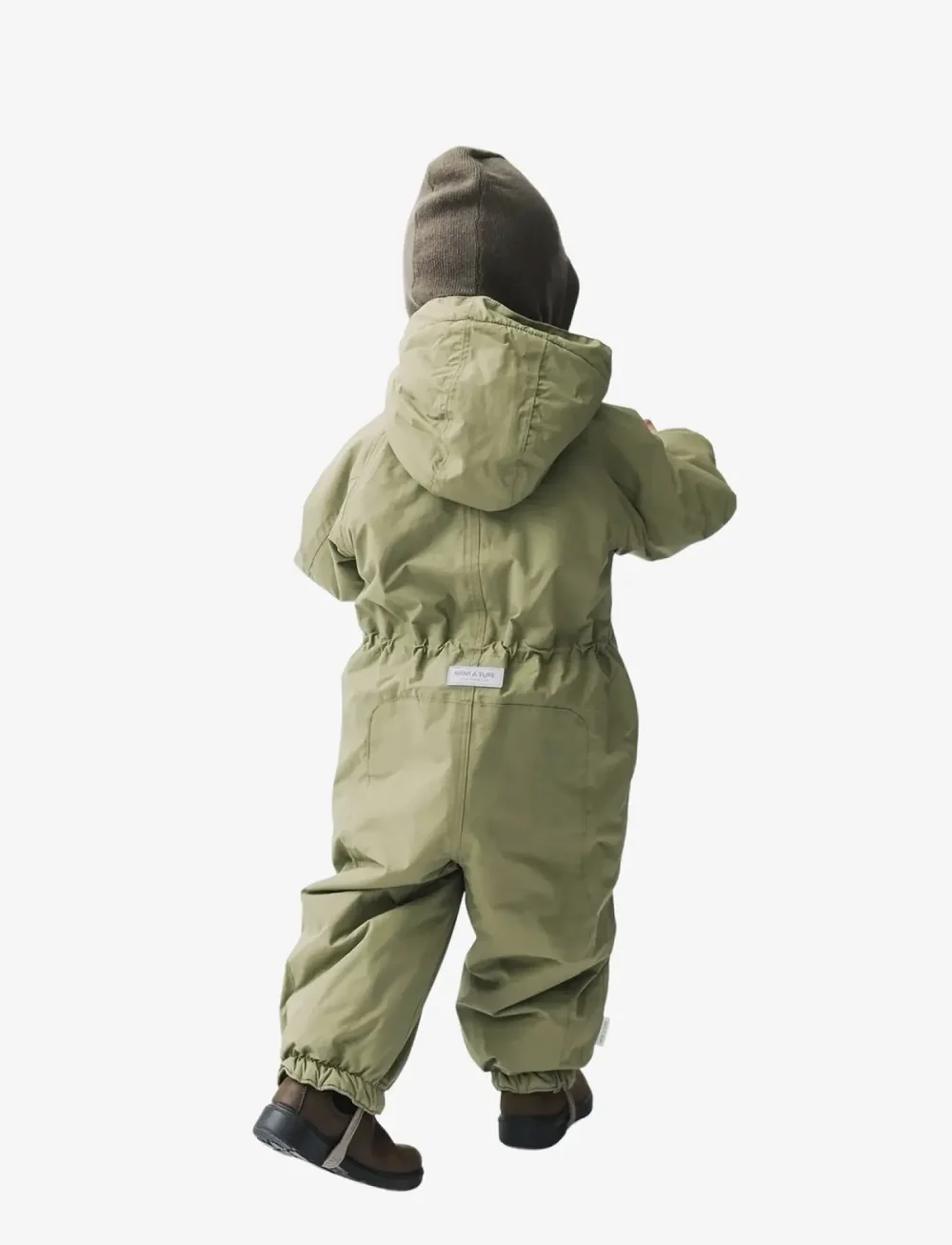 MINI A TURE - MATWISTI fleece lined snowsuit. GRS - schneeanzug - aloe green - 4