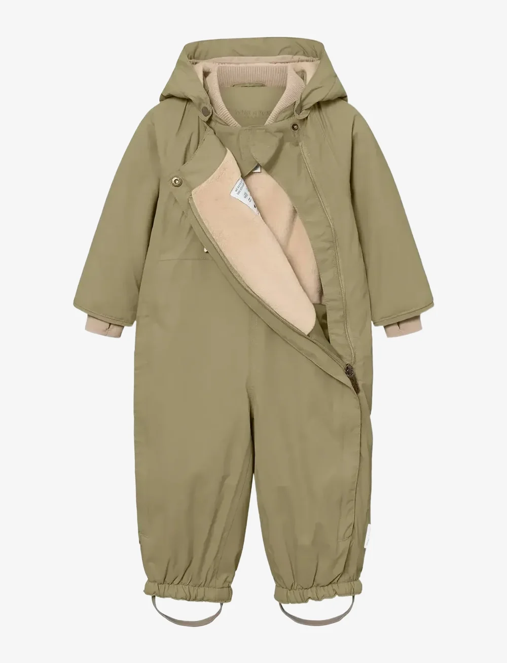 MINI A TURE - MATWISTI fleece lined snowsuit. GRS - schneeanzug - aloe green - 3