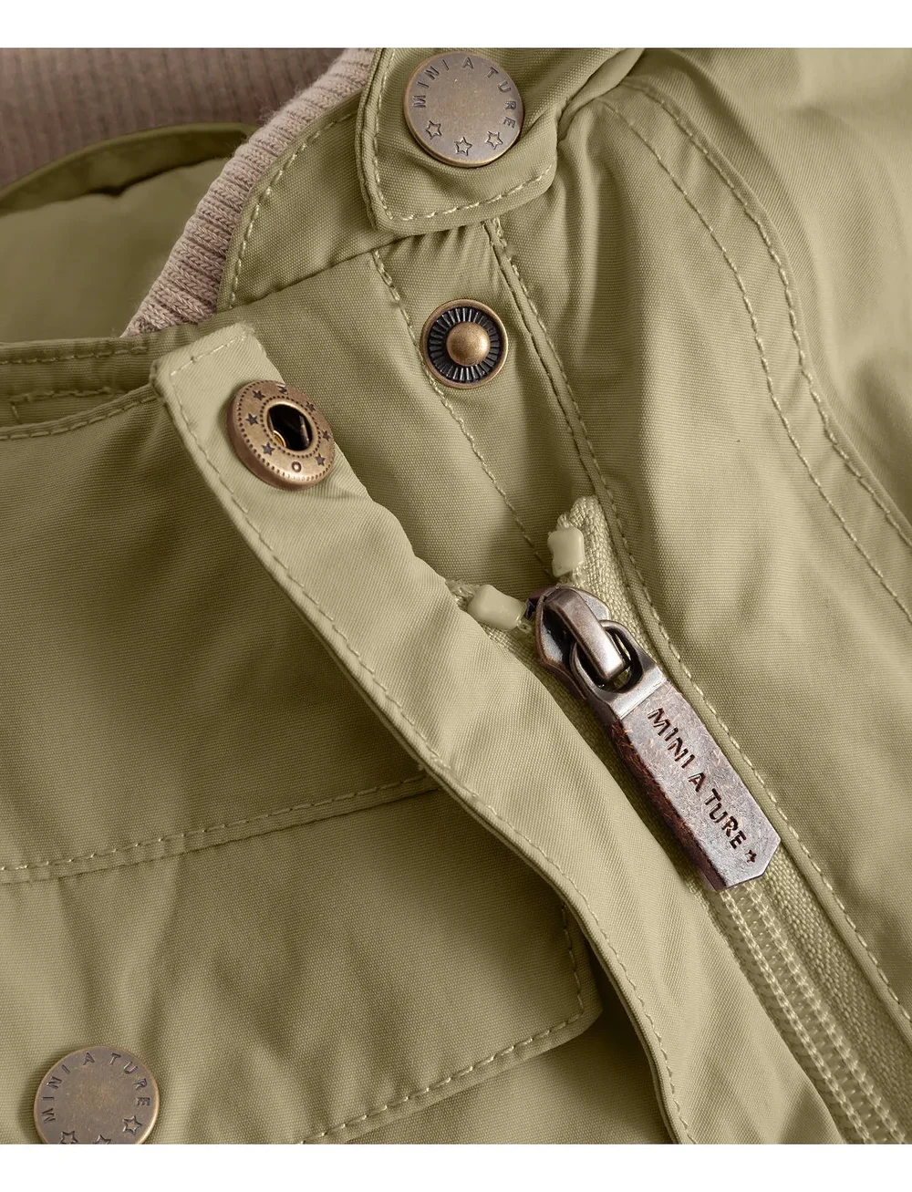 MINI A TURE - MATWISTI fleece lined snowsuit. GRS - schneeanzug - aloe green - 5