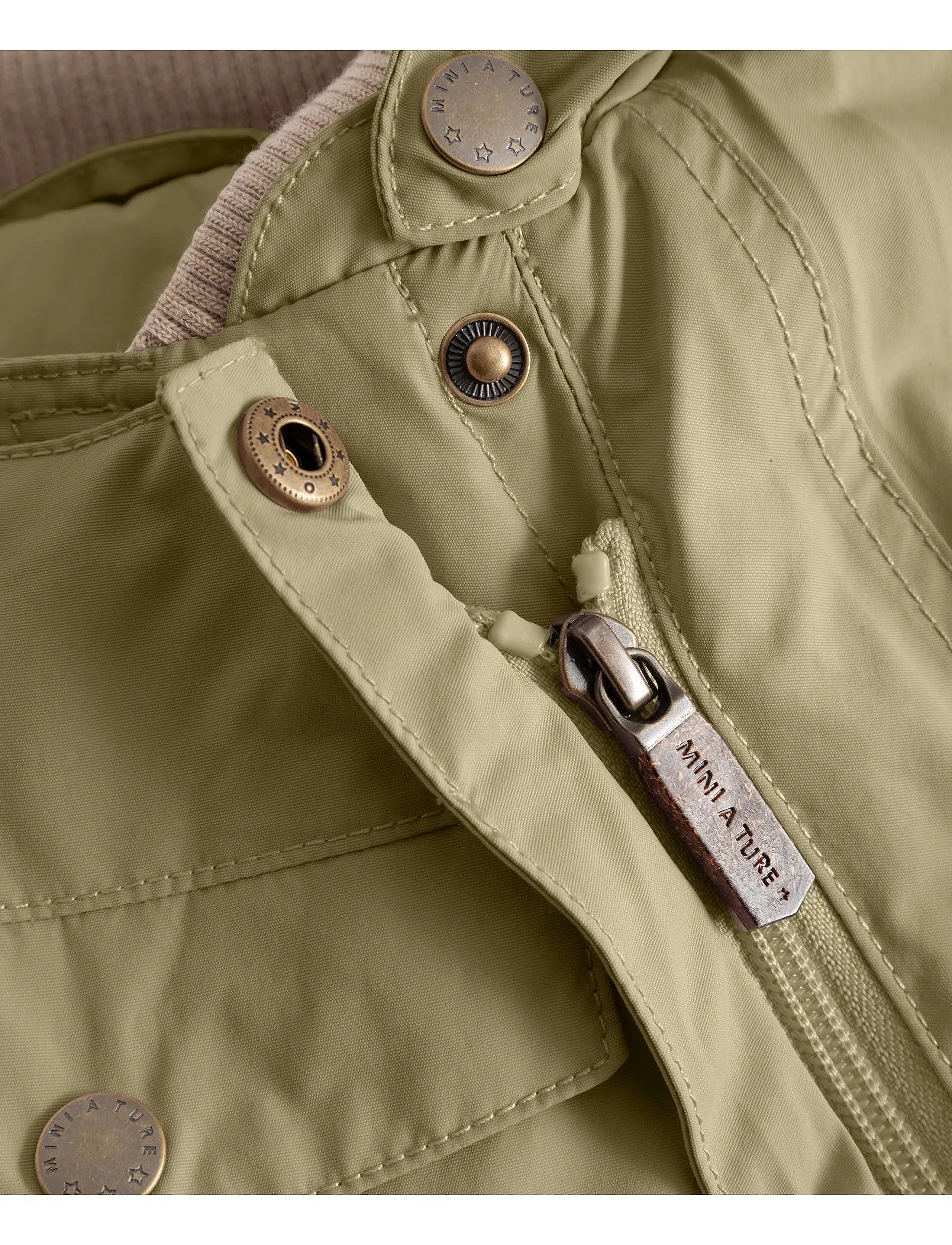 MINI A TURE - MATWISTI fleece lined snowsuit. GRS - schneeanzug - aloe green - 5