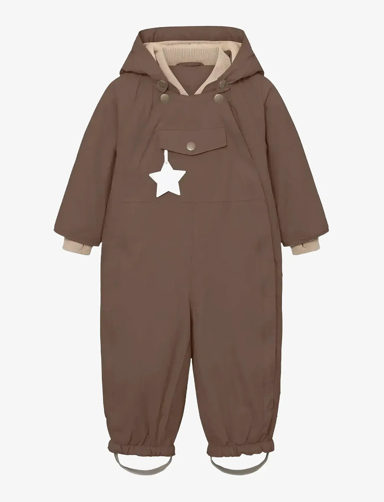MINI A TURE - MATWISTI fleece lined snowsuit. GRS - shop efter alder - chestnut brown - 0