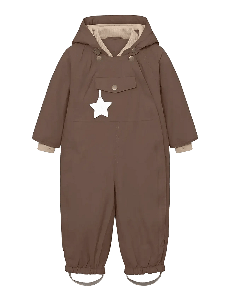 MINI A TURE - MATWISTI fleece lined snowsuit. GRS - shop efter alder - chestnut brown - 0