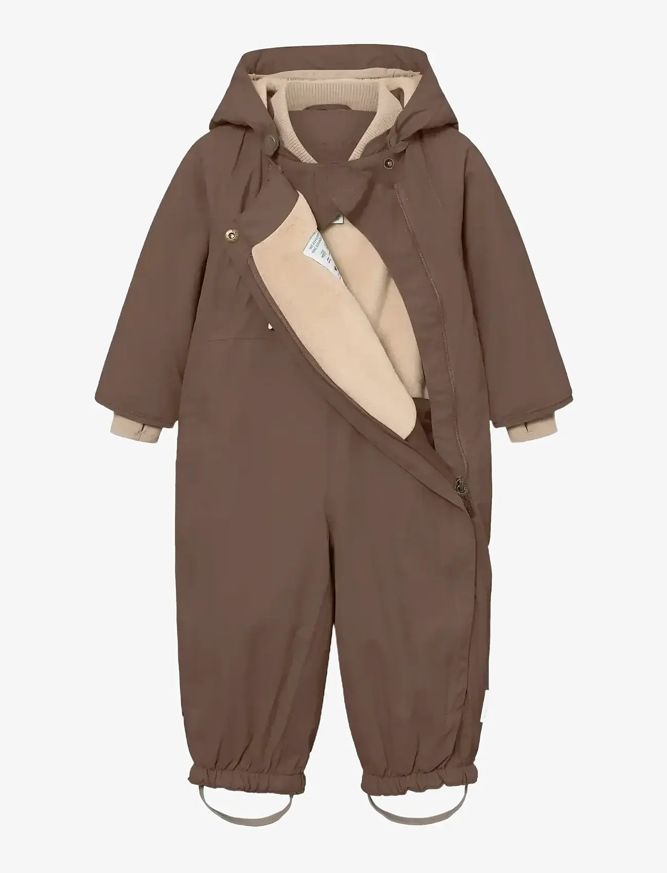 MINI A TURE - MATWISTI fleece lined snowsuit. GRS - shop efter alder - chestnut brown - 2