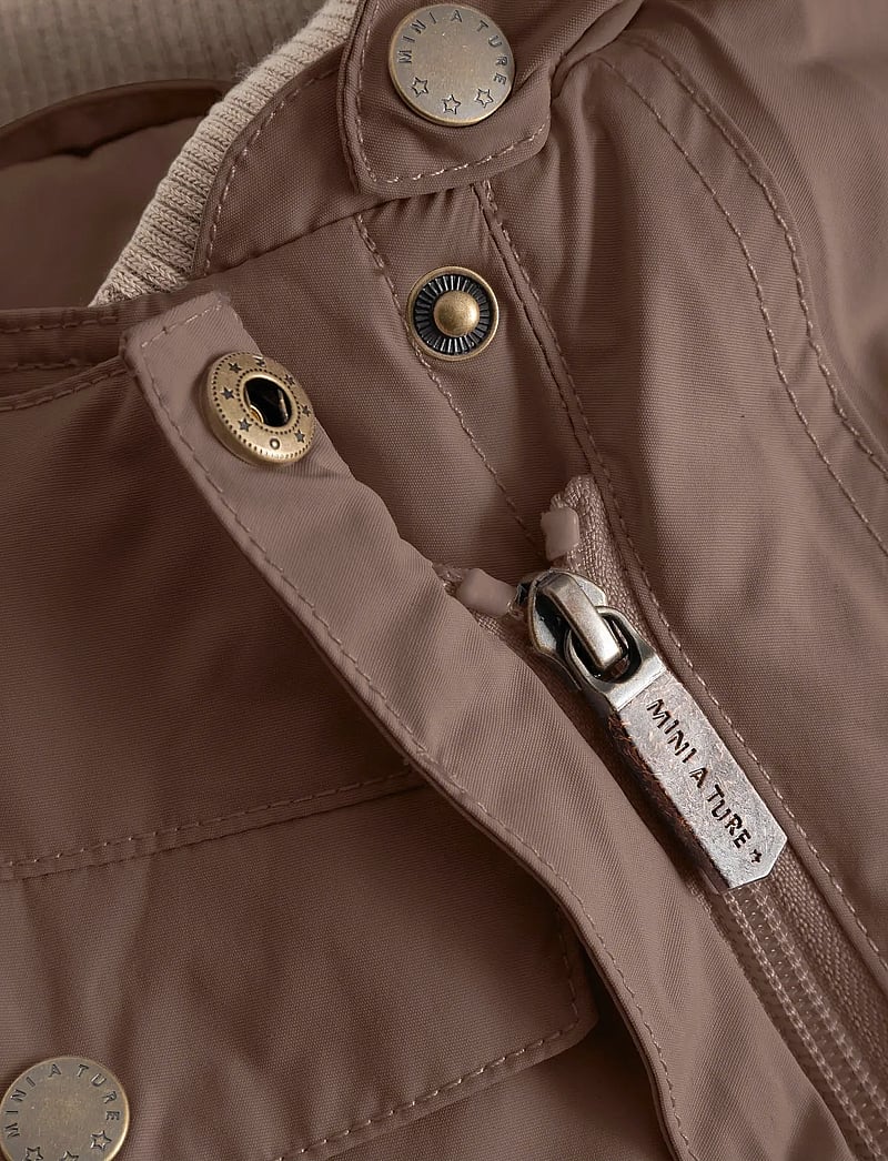 MINI A TURE - MATWISTI fleece lined snowsuit. GRS - shop efter alder - chestnut brown - 3