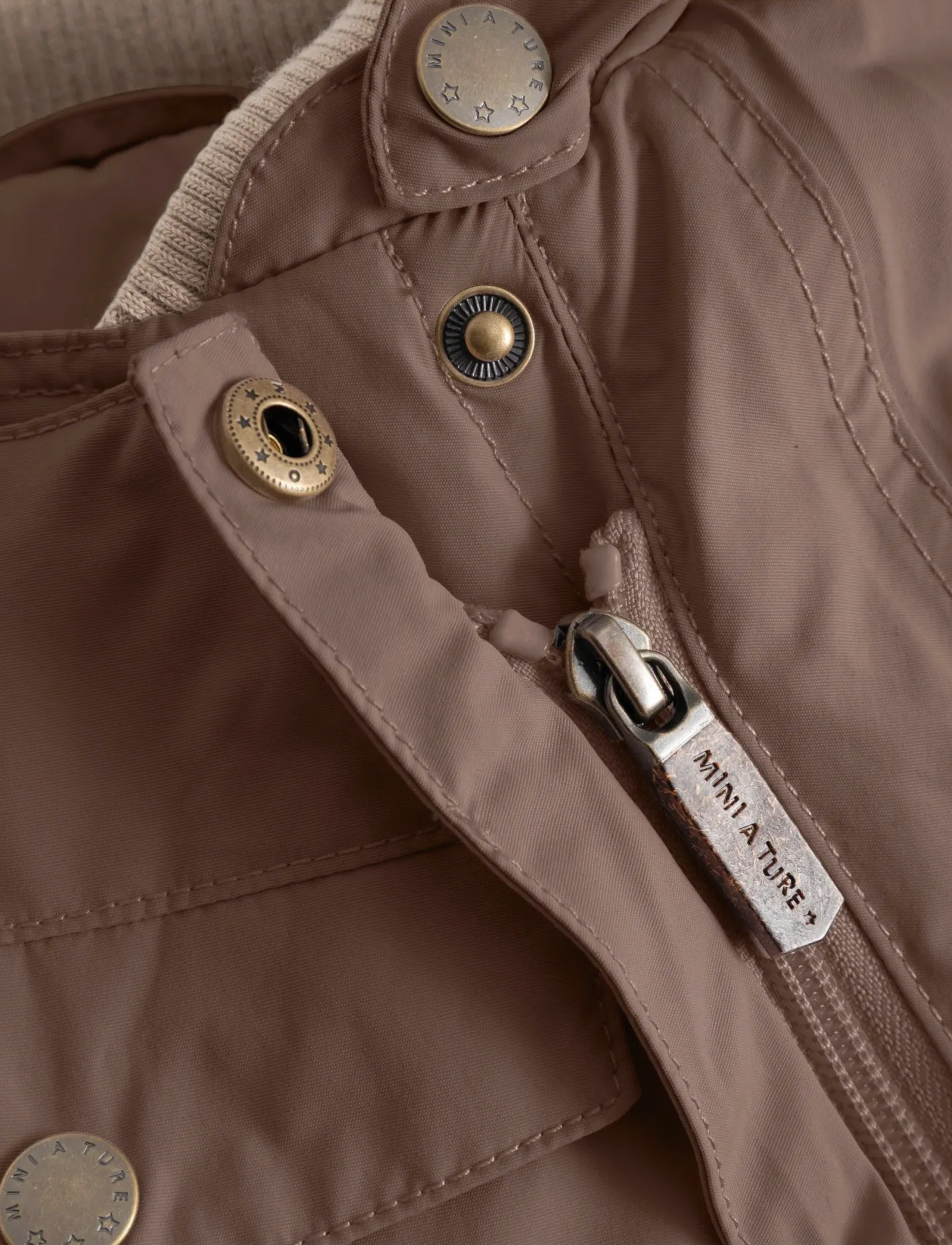 MINI A TURE - MATWISTI fleece lined snowsuit. GRS - snjógallar - chestnut brown - 3