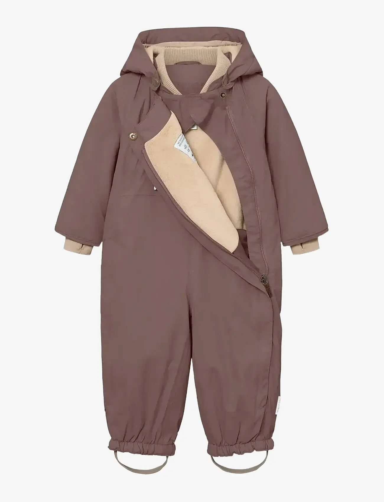 MINI A TURE - MATWISTI fleece lined snowsuit. GRS - snowsuit - peppercorn plum - 2