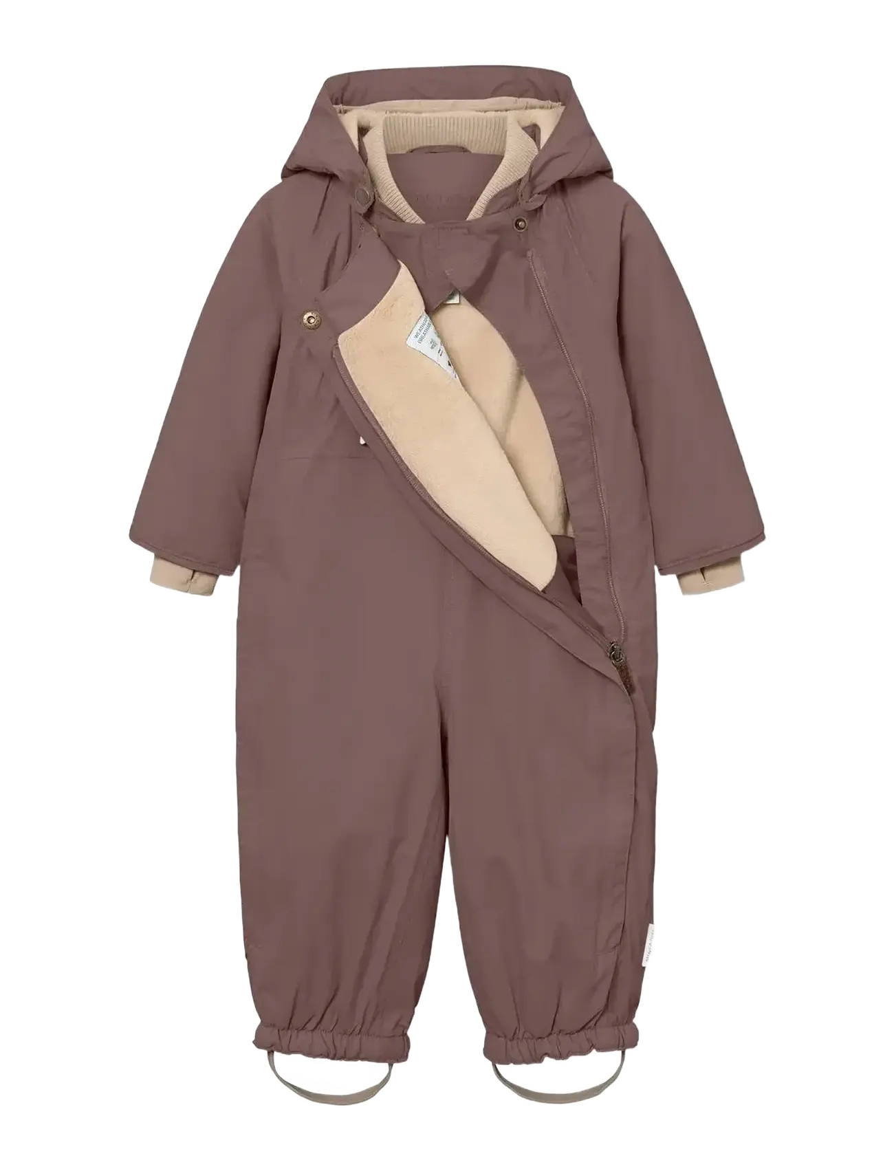 MINI A TURE - MATWISTI fleece lined snowsuit. GRS - vintertøj - peppercorn plum - 2