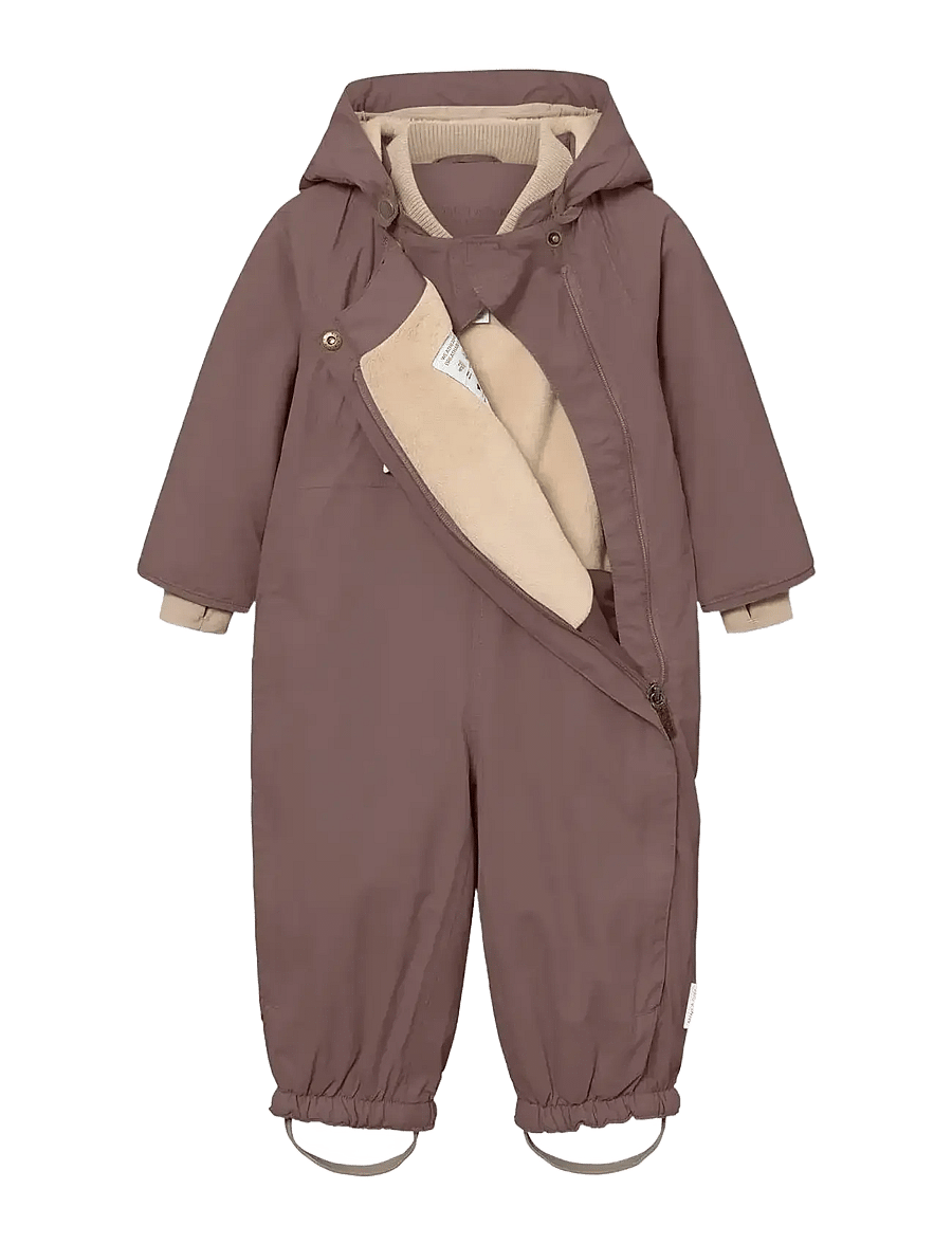 MINI A TURE - MATWISTI fleece lined snowsuit. GRS - vintertøj - peppercorn plum - 2