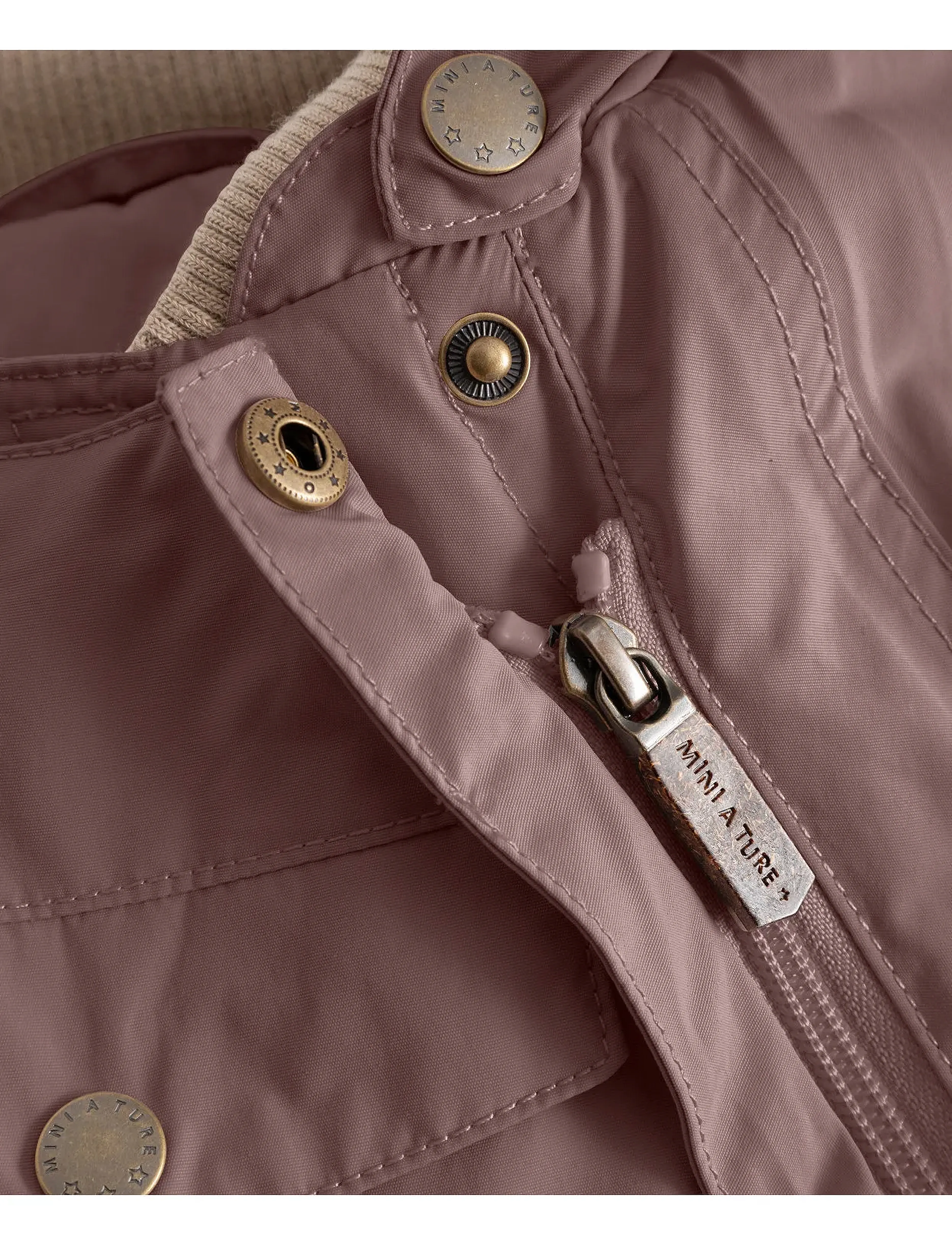 MINI A TURE - MATWISTI fleece lined snowsuit. GRS - vintertøj - peppercorn plum - 3