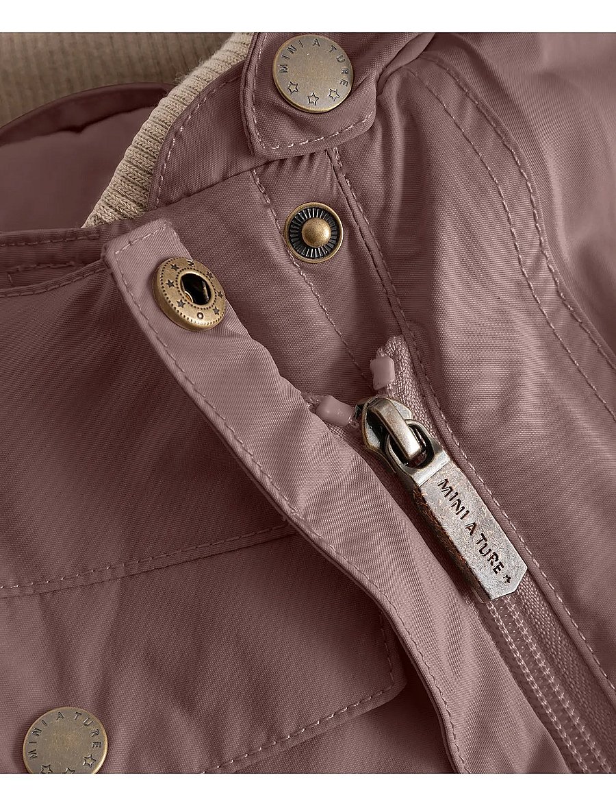 MINI A TURE - MATWISTI fleece lined snowsuit. GRS - vintertøj - peppercorn plum - 3