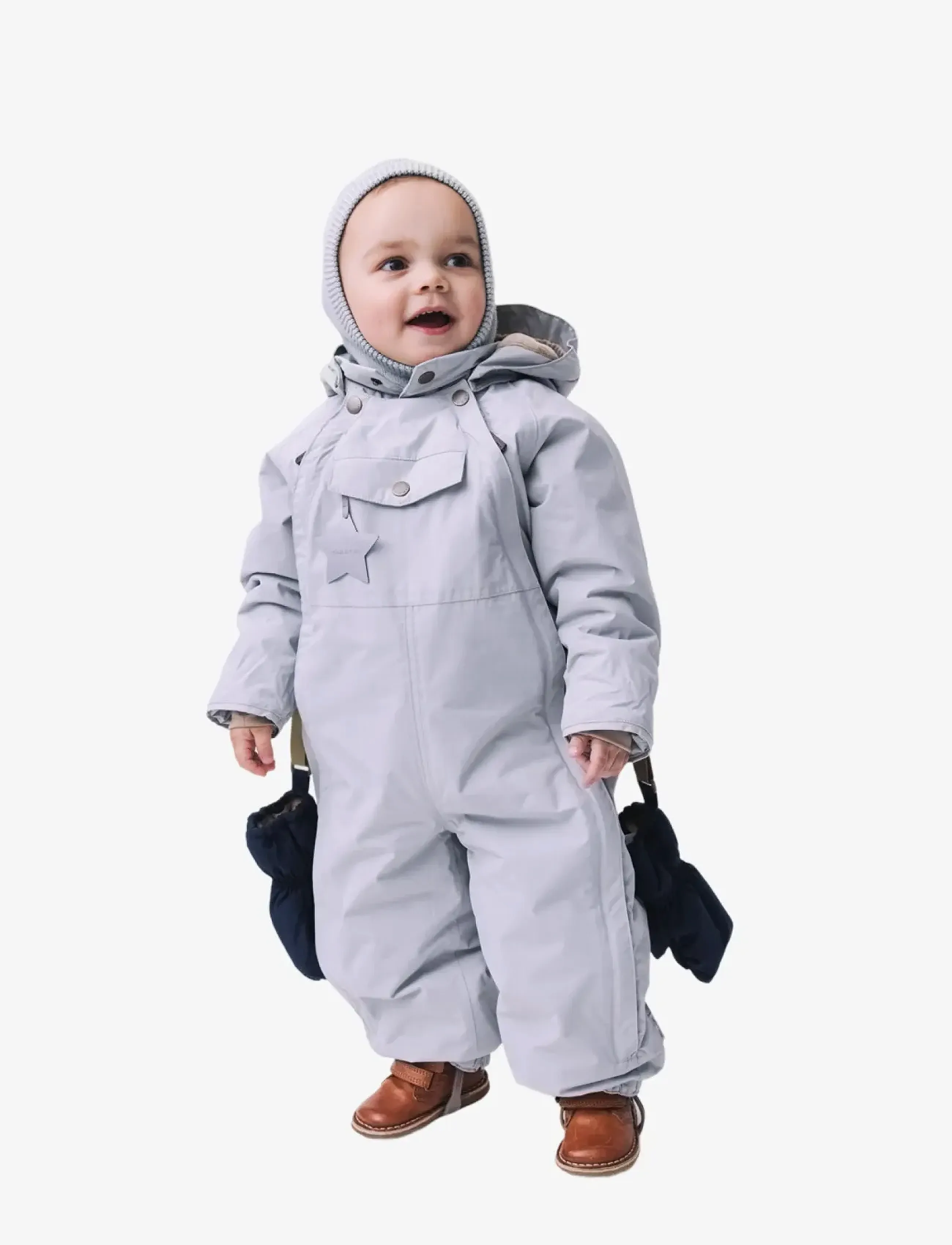 MINI A TURE - MATWISTI fleece lined snowsuit. GRS - vintertøj - puritan grey - 4