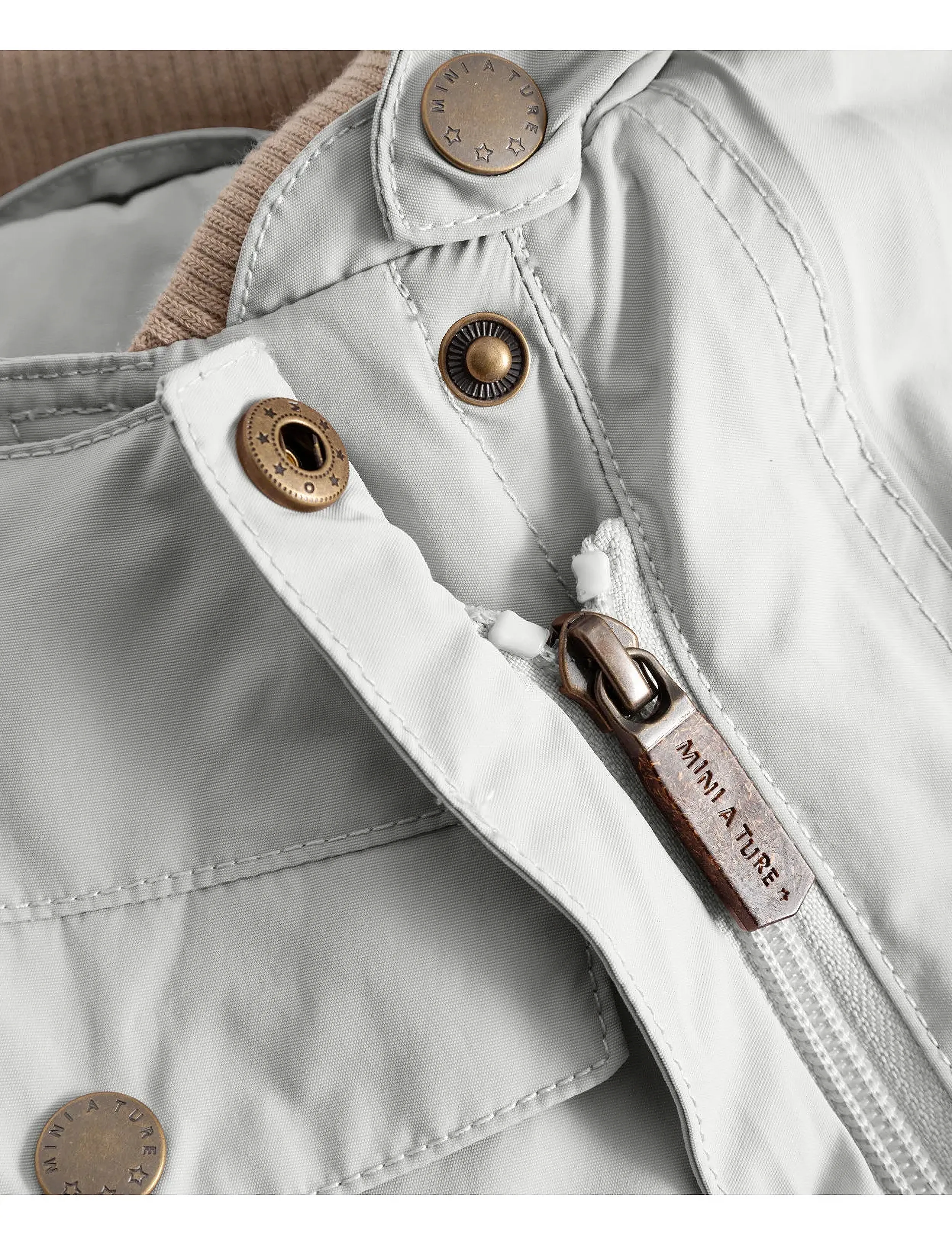 MINI A TURE - MATWISTI fleece lined snowsuit. GRS - vintertøj - puritan grey - 5