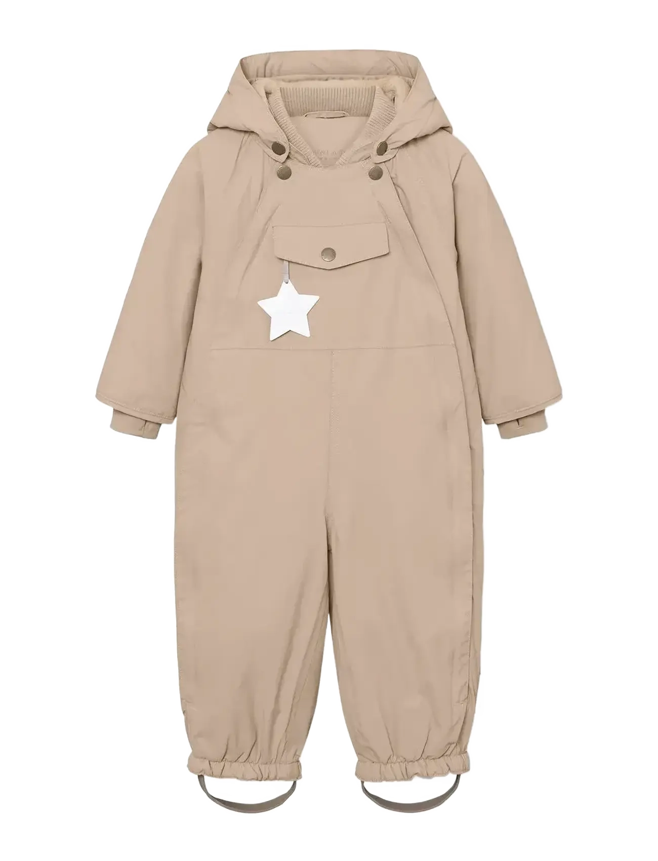 MINI A TURE MATWISTI fleece lined snowsuit. GRS - MINI A TURE - SAVANNAH TAN / beige