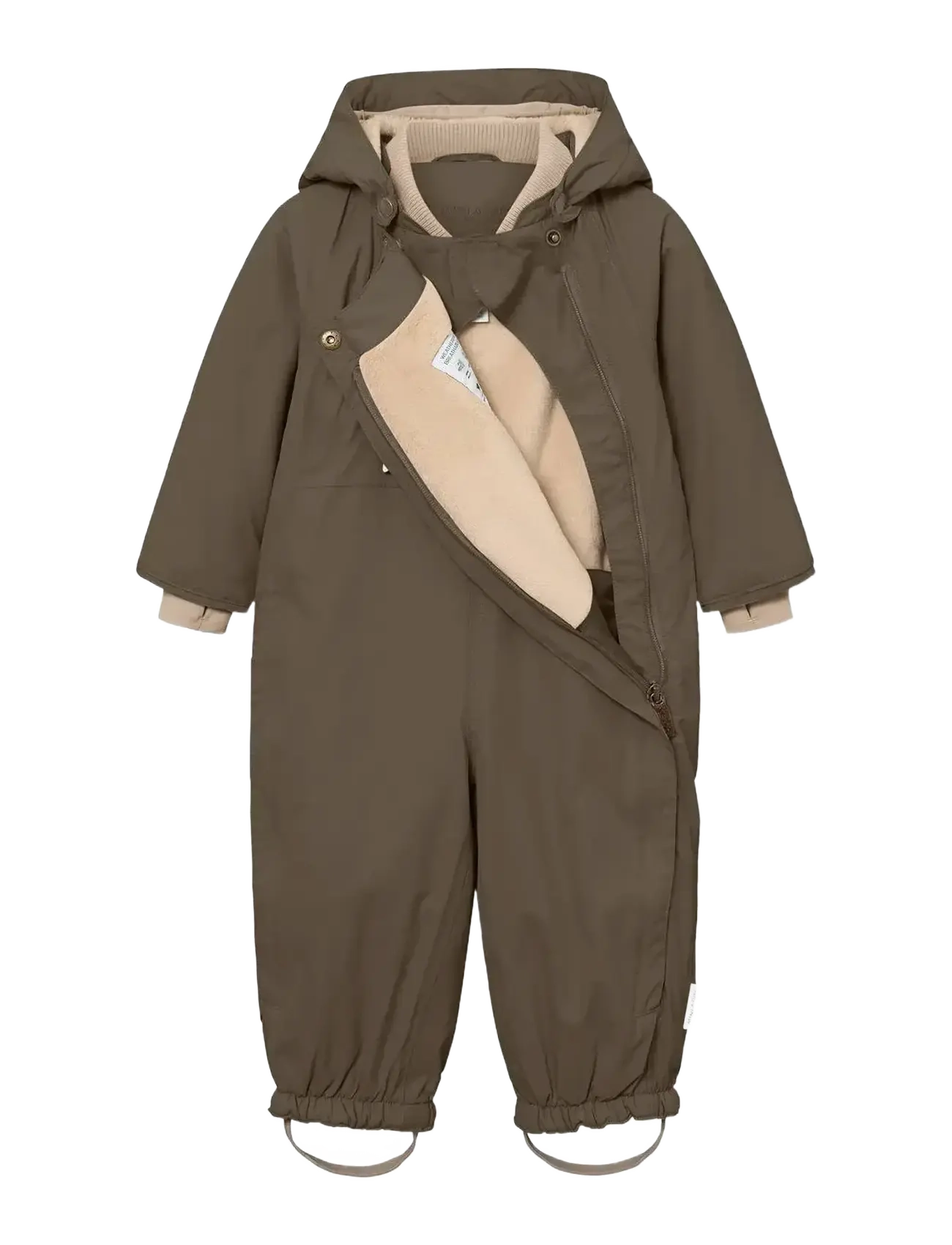 MINI A TURE - MATWISTI fleece lined snowsuit. GRS - schneeanzug - tarmac green - 3