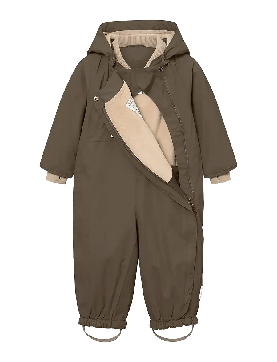MINI A TURE - MATWISTI fleece lined snowsuit. GRS - schneeanzug - tarmac green - 3