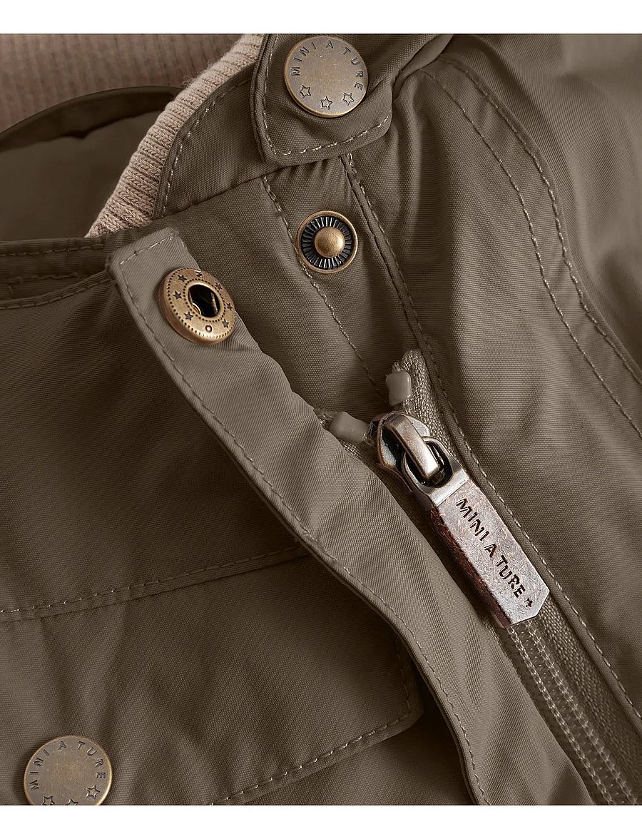 MINI A TURE - MATWISTI fleece lined snowsuit. GRS - schneeanzug - tarmac green - 4