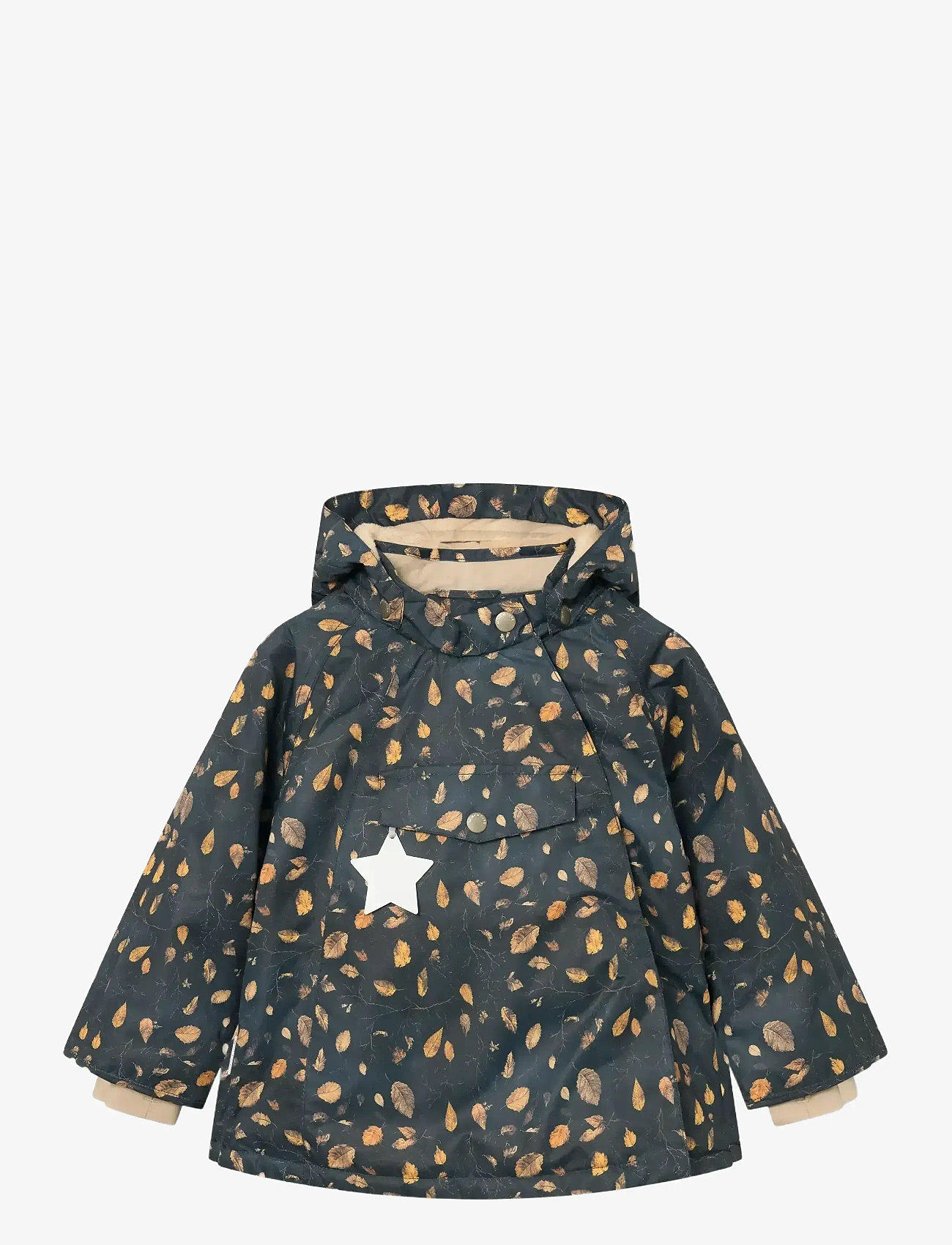 MINI A TURE - MATWANG fleece lined winter jacket. GRS - skijakker - falling leaves - 0