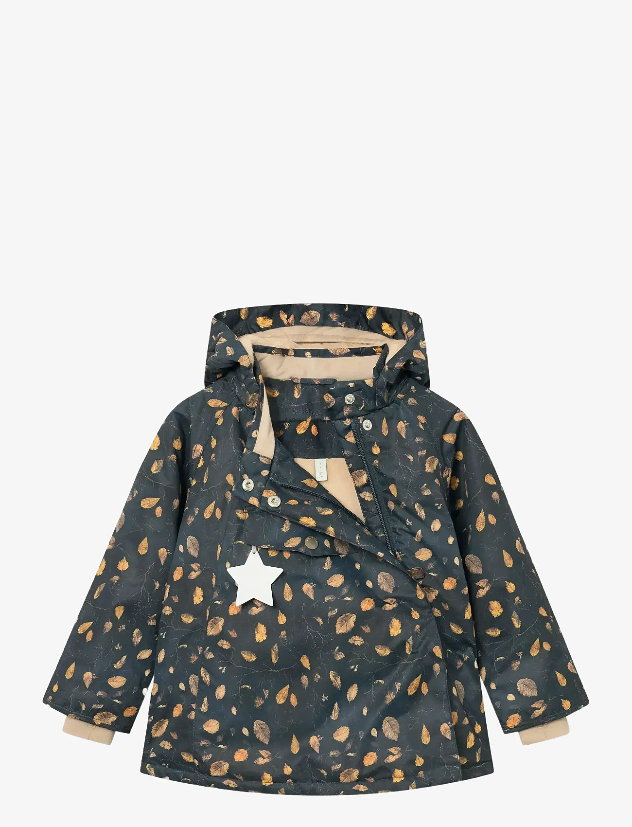 MINI A TURE - MATWANG fleece lined winter jacket. GRS - skijakker - falling leaves - 2