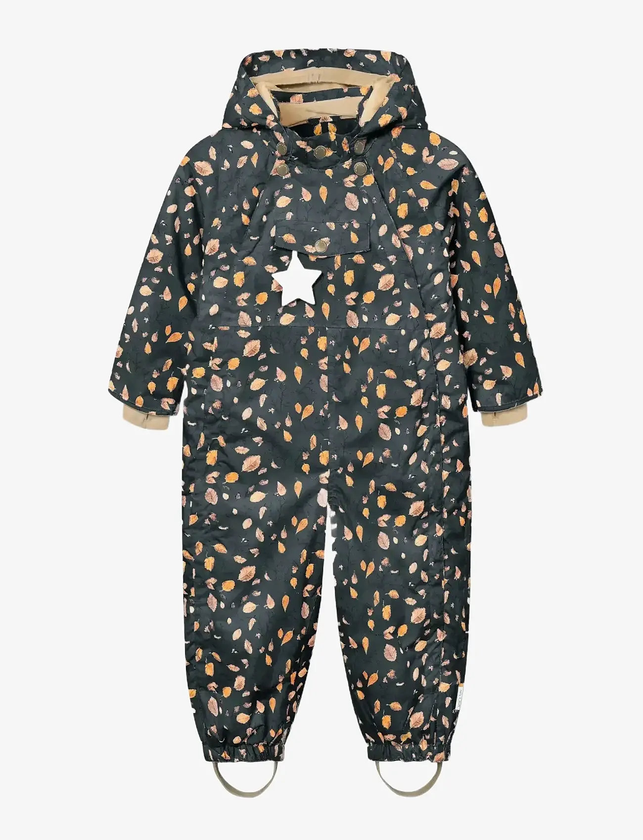 MINI A TURE - MATWISTANG fleece lined snowsuit. GRS - schneeanzug - falling leaves - 1