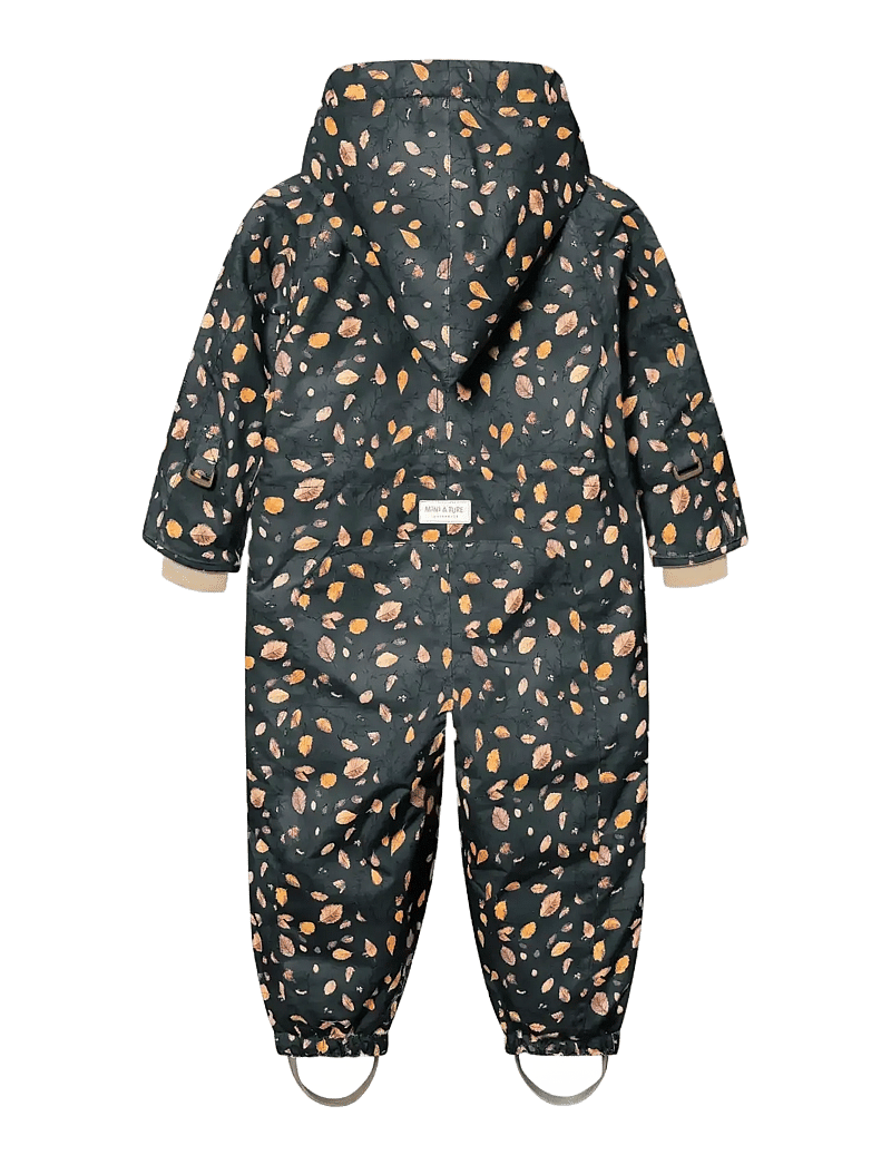 MINI A TURE - MATWISTANG fleece lined snowsuit. GRS - schneeanzug - falling leaves - 2