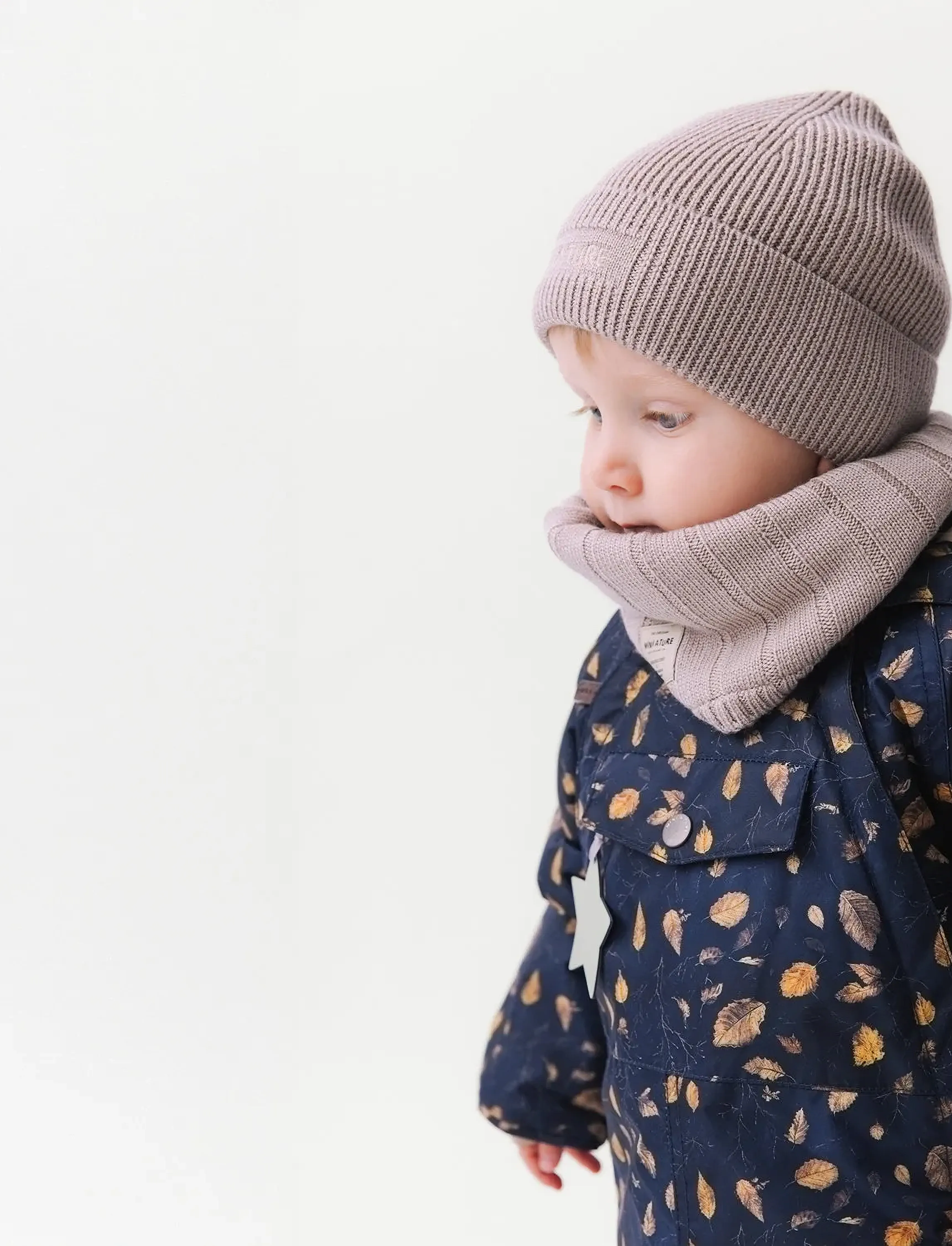 MINI A TURE - MATWISTANG fleece lined snowsuit. GRS - schneeanzug - falling leaves - 4