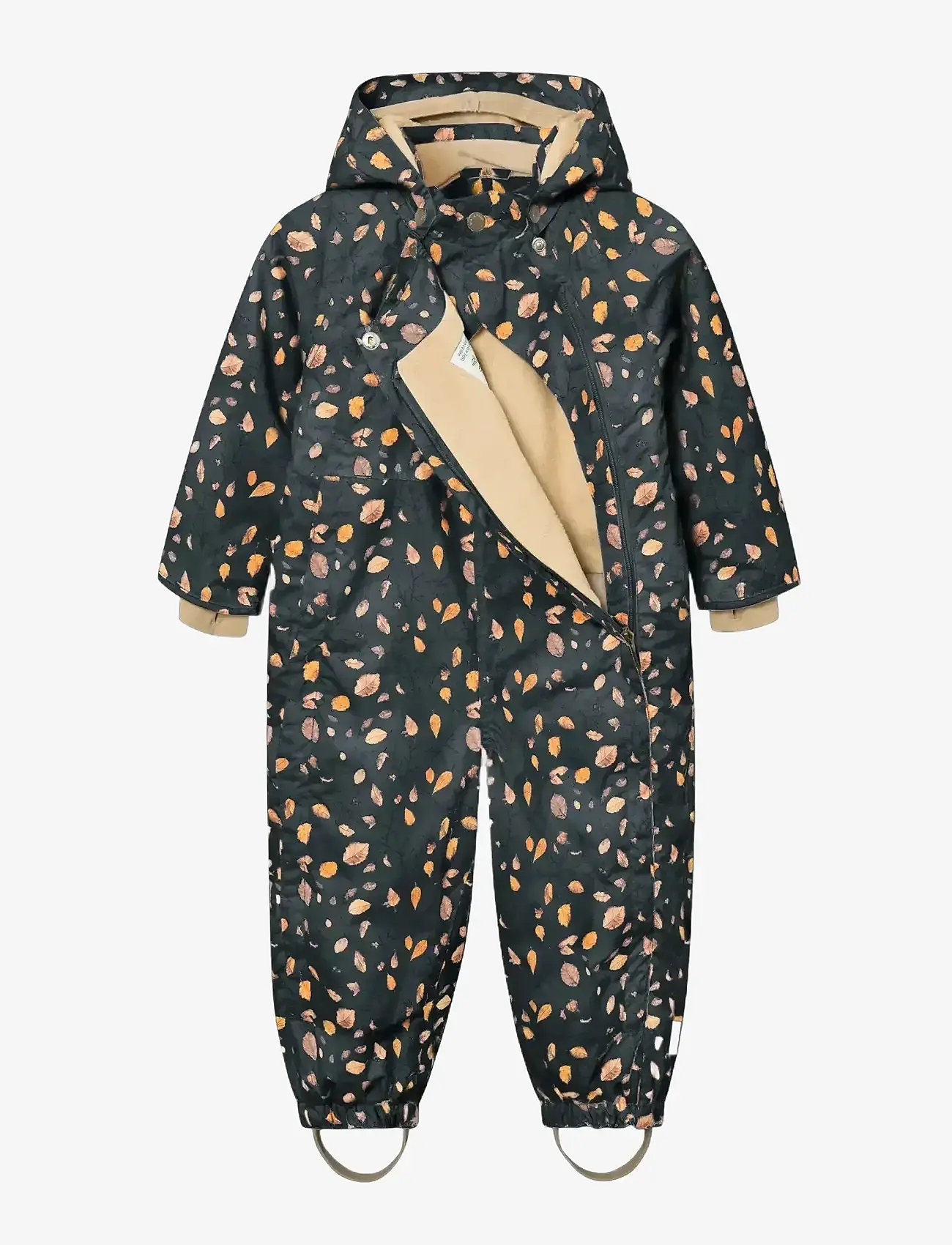 MINI A TURE - MATWISTANG fleece lined snowsuit. GRS - schneeanzug - falling leaves - 3