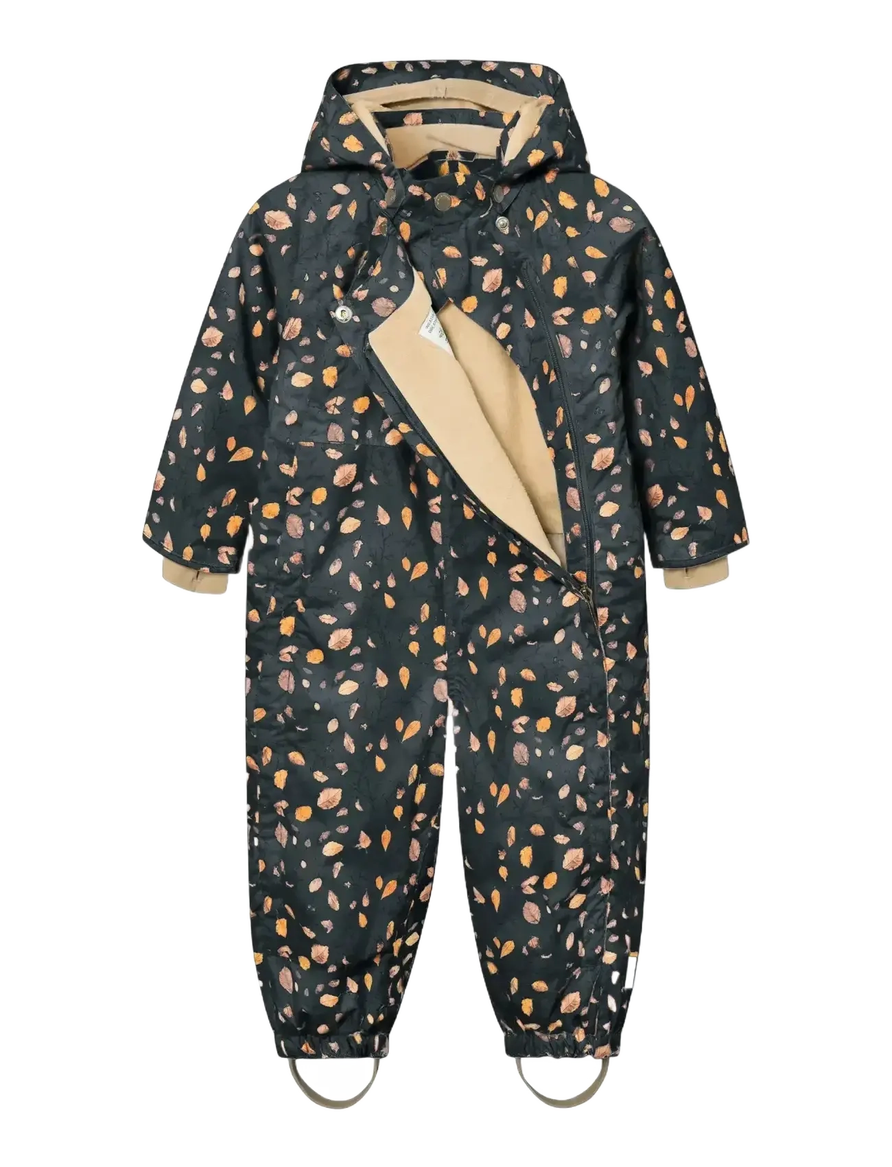 MINI A TURE - MATWISTANG fleece lined snowsuit. GRS - schneeanzug - falling leaves - 3