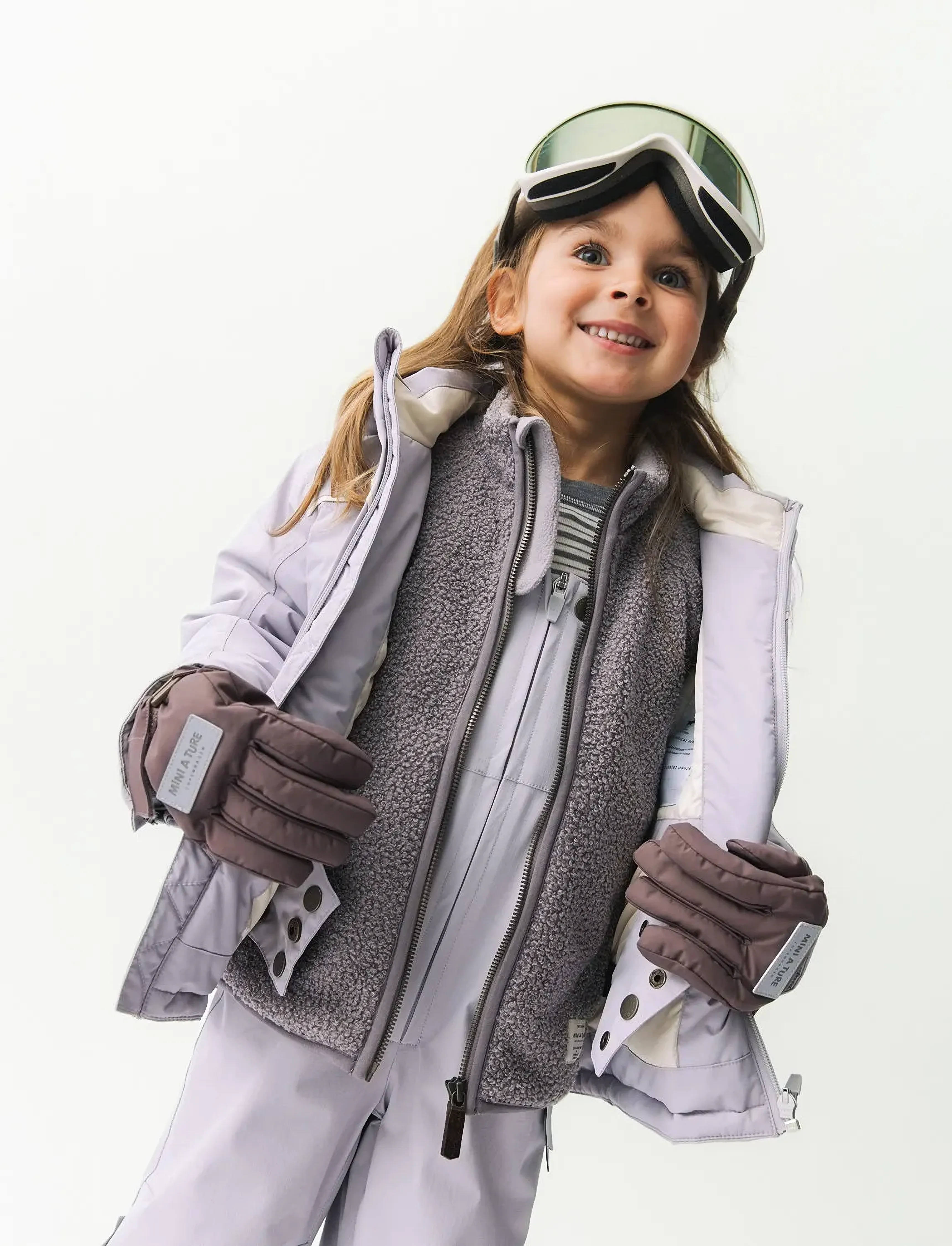 MINI A TURE - MATADANE ski tech jacket. GRS - skidjackor - purple raindrops - 5