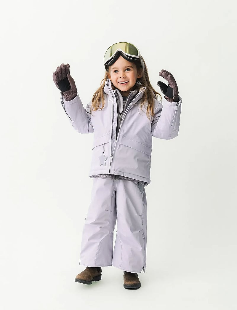 MINI A TURE - MATADAL ski tech pants. GRS - winter trousers - purple raindrops - 0