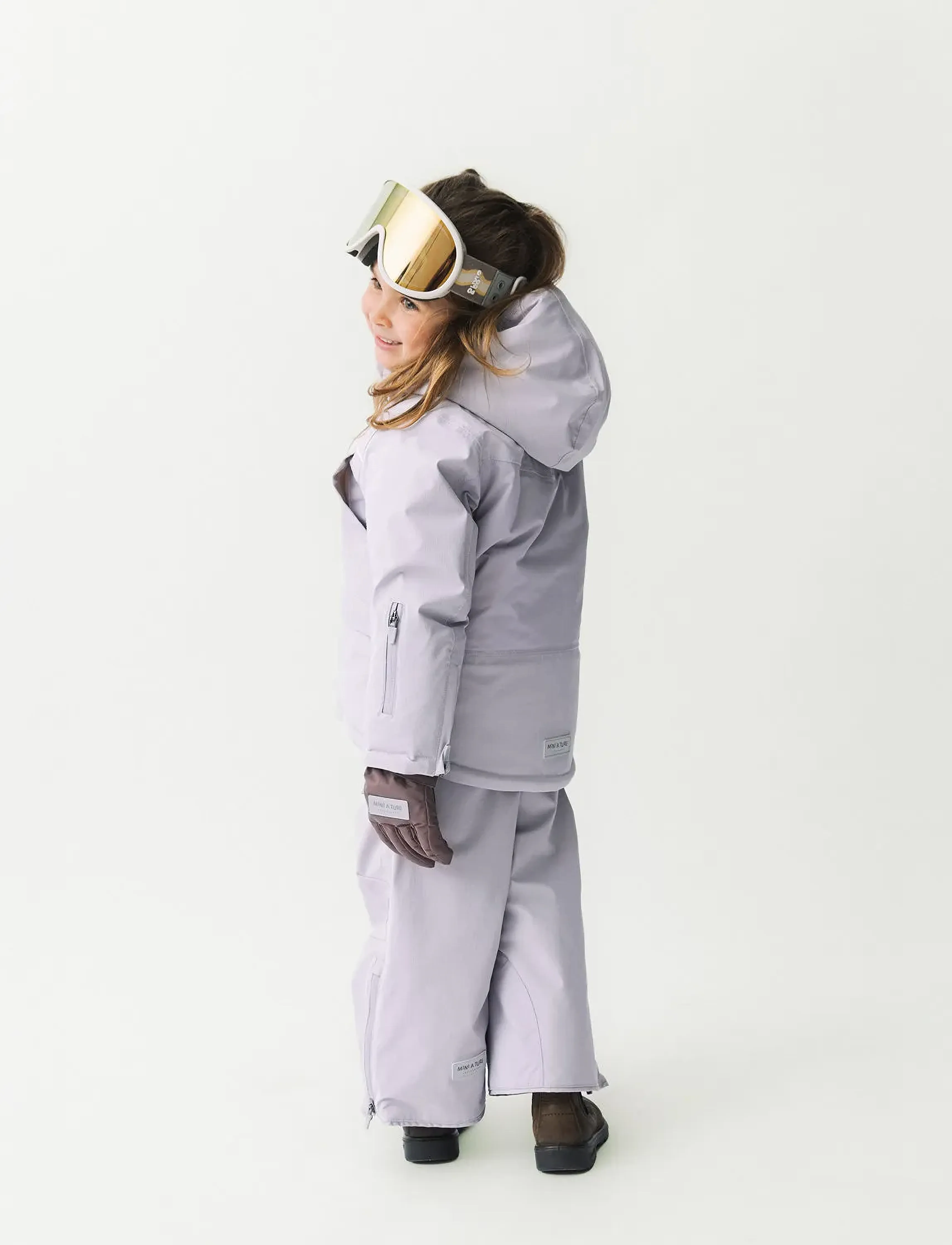 MINI A TURE - MATADAL ski tech pants. GRS - purple raindrops - 4