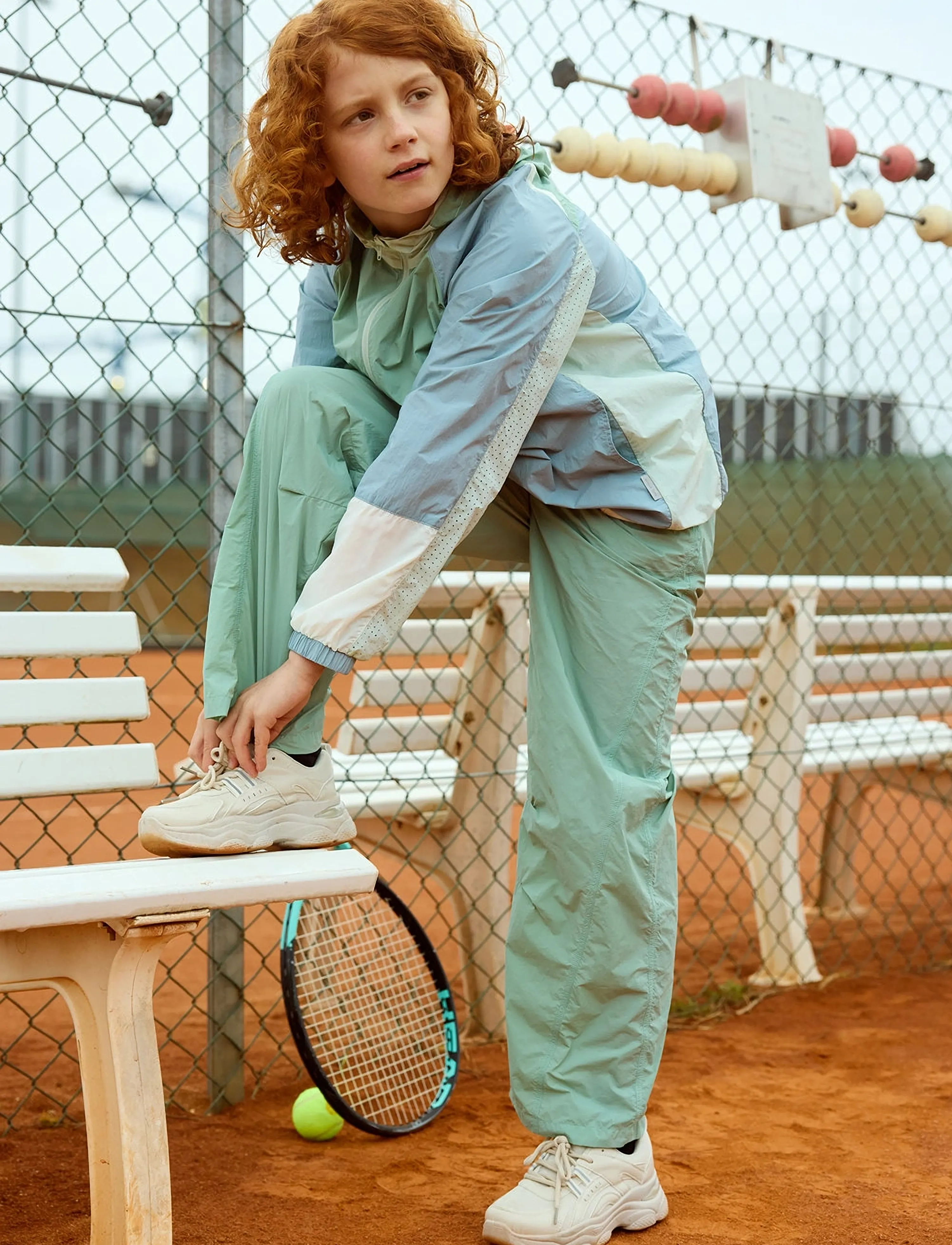 MINI A TURE MATMULTI color UV jacket. GRS - Jakker - ARONA BLUE COL. B. / green