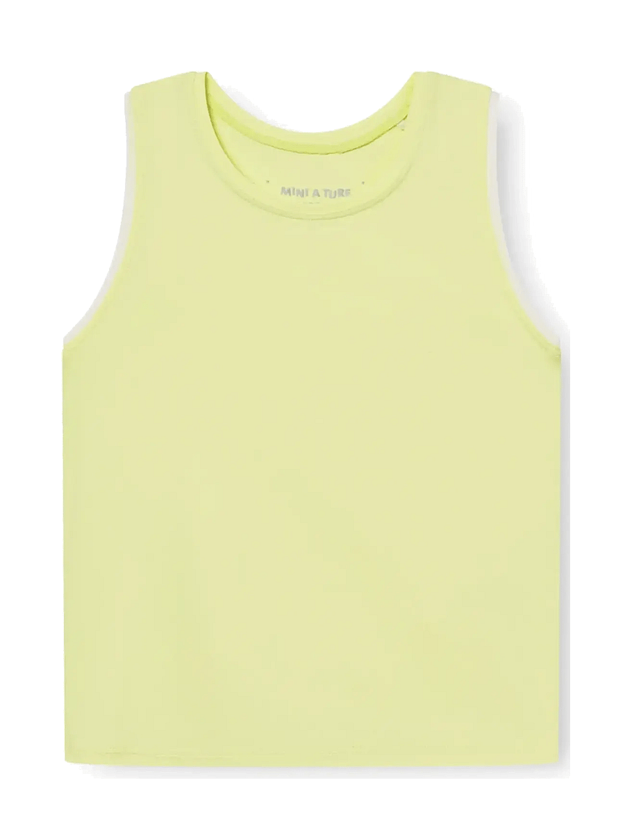 MINI A TURE - MATCAPRI top. GRS - tank tops - wheat yellow - 0