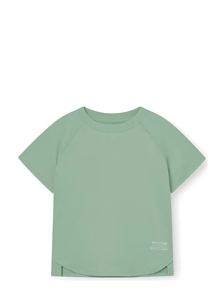 MINI A TURE - MATBJERGI t-shirt. GRS - kurzärmelig - basil green - 0