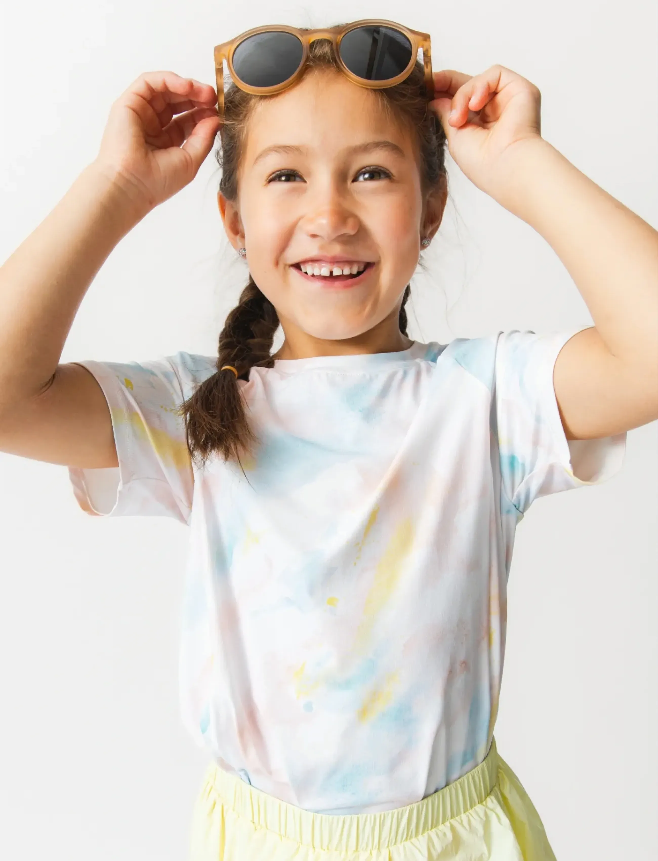 MINI A TURE MATLOIS printed t-shirt. GRS - Tøj - PRINT SOFT BLUSH / multi