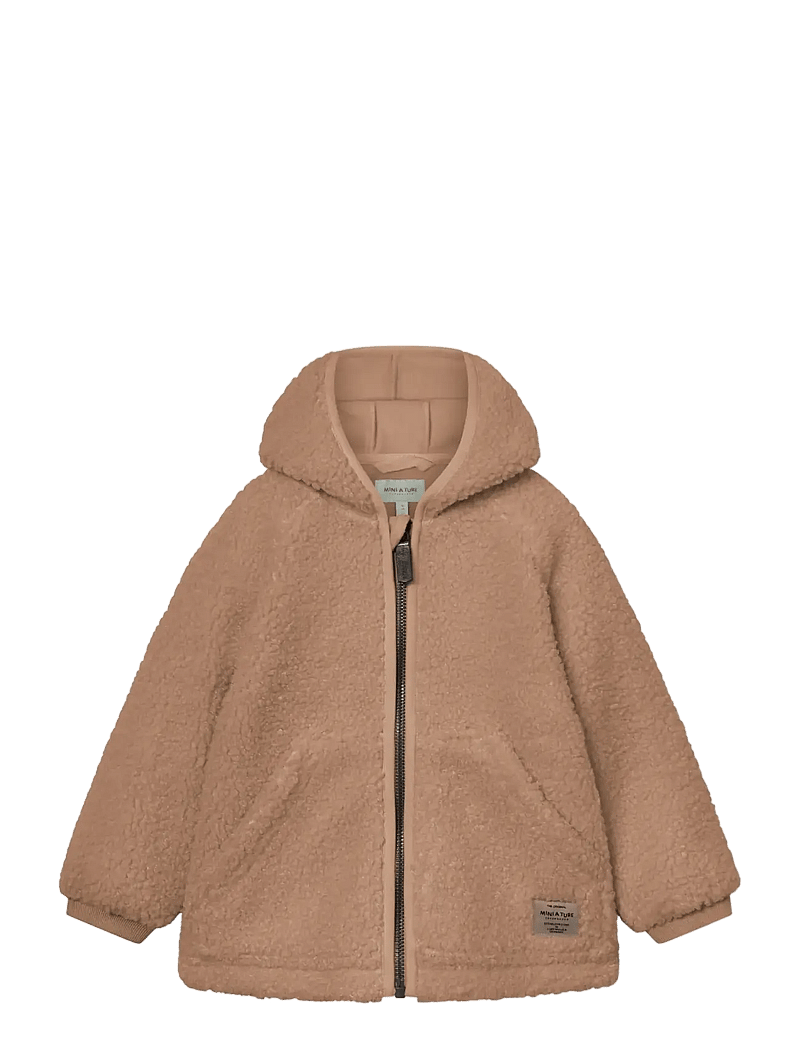 MINI A TURE - MATLIFF teddyfleece jacket. GRS - fleece jackets - cinnamon swirl - 0