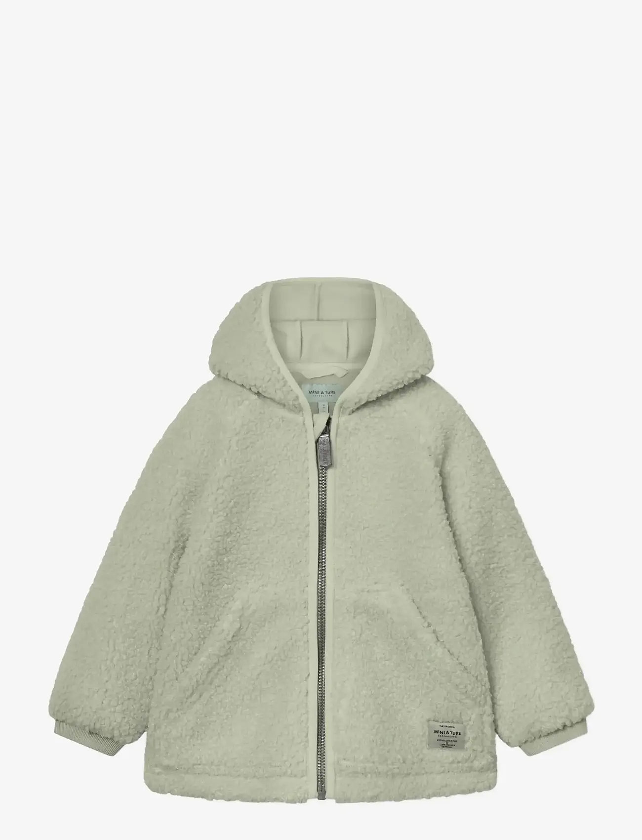 MINI A TURE - MATLIFF teddyfleece jacket. GRS - fleecejakker - desert sage - 0