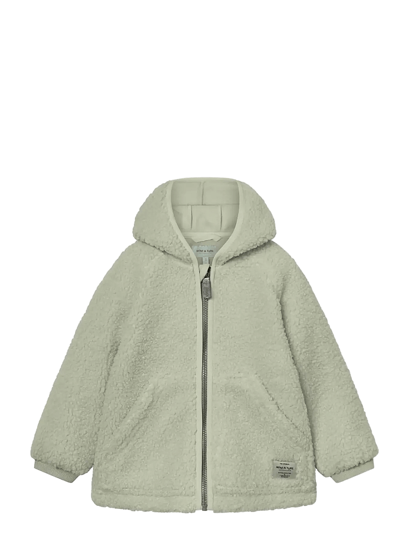 MINI A TURE - MATLIFF teddyfleece jacket. GRS - fleecejakker - desert sage - 0