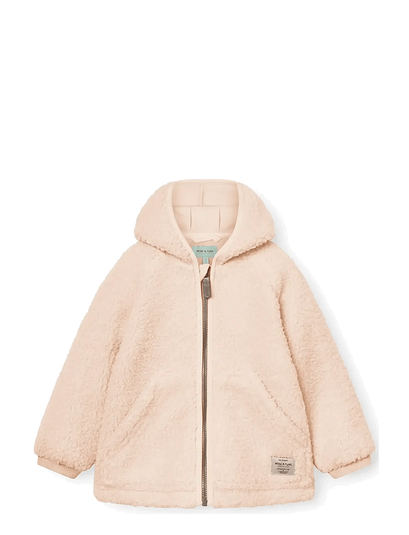 MINI A TURE - MATLIFF teddyfleece jacket. GRS - fleece jackets - shell rose - 0