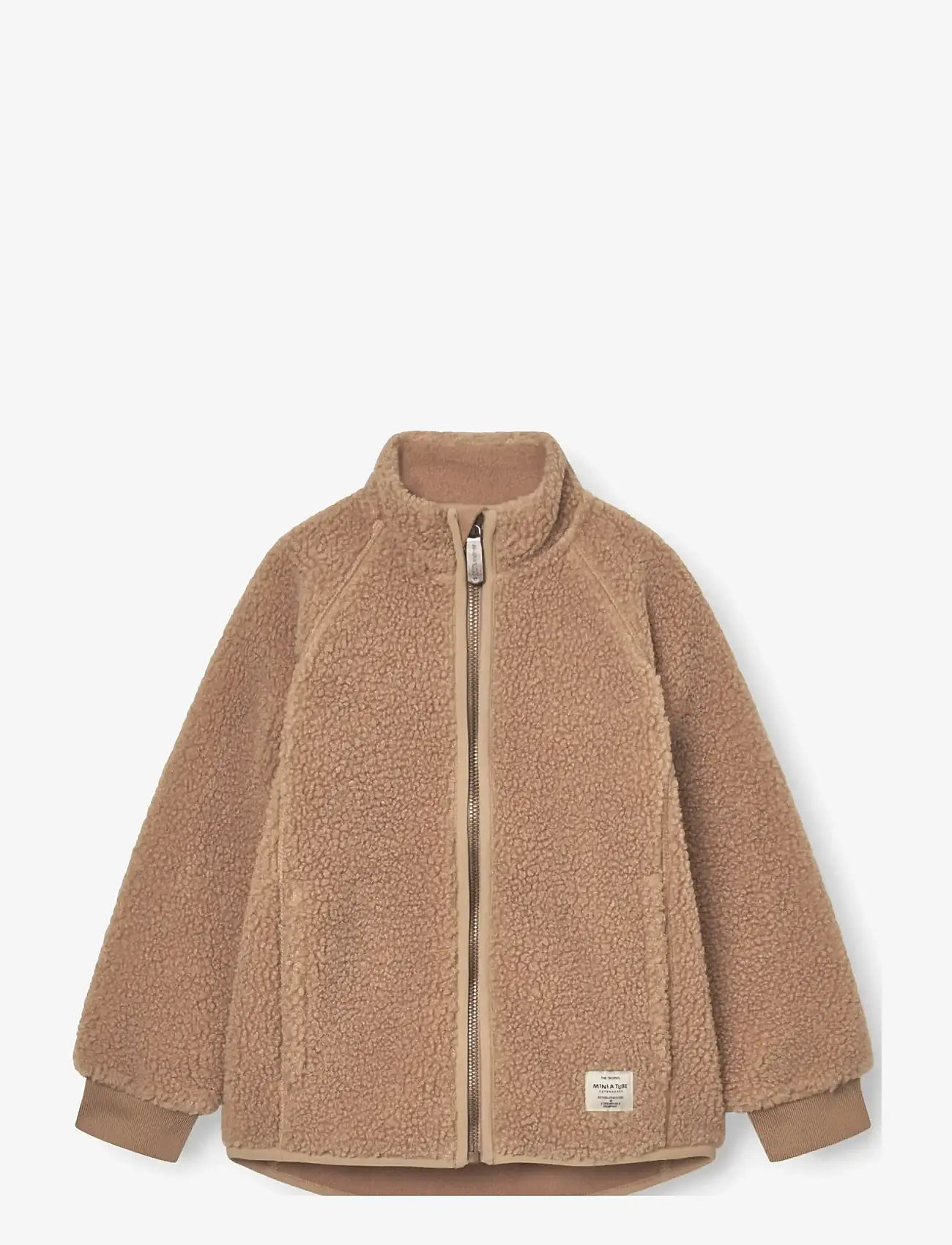 MINI A TURE - MATCEDRIC teddyfleece zip jacket. GRS - fleecejakker - cinnamon swirl - 1
