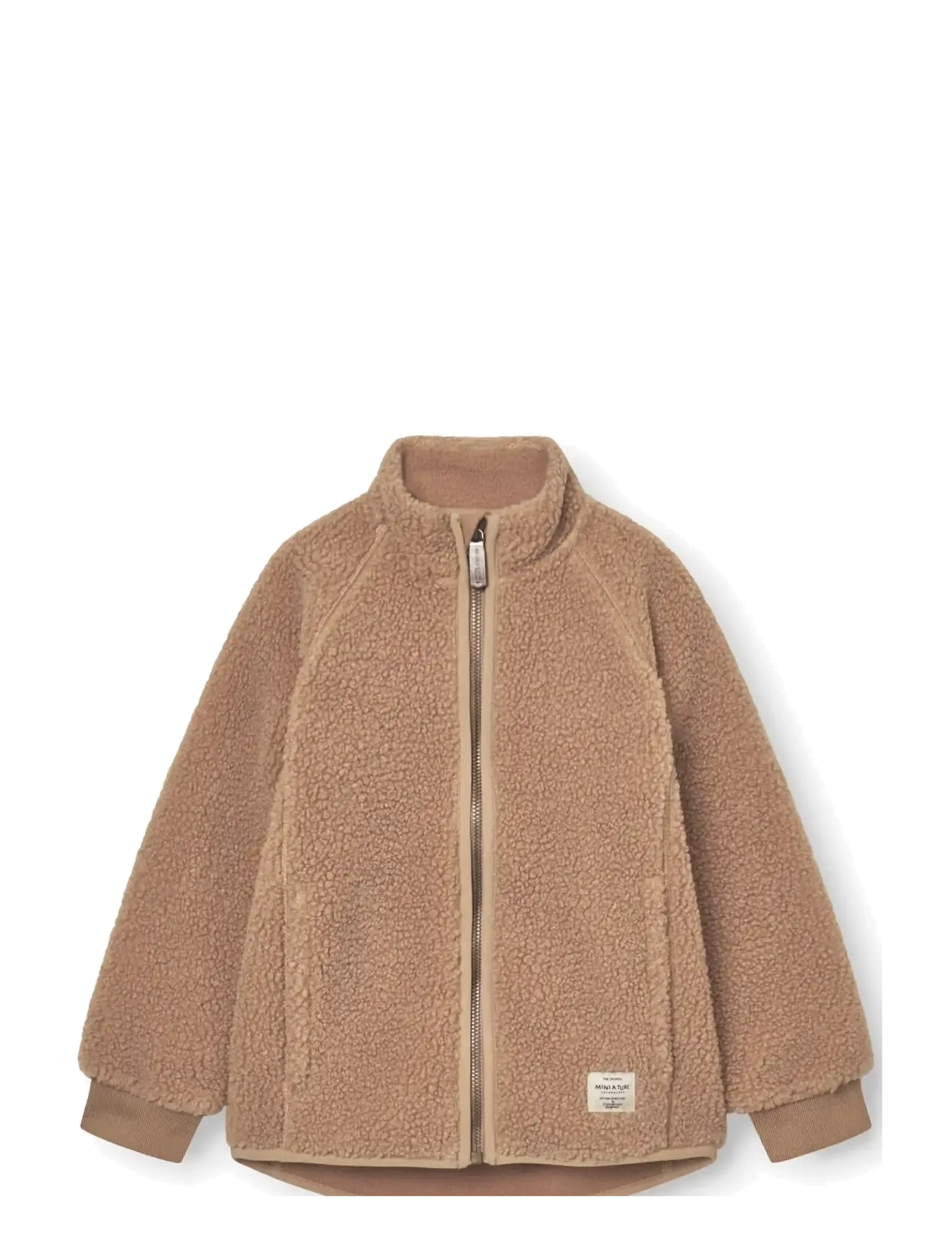 MINI A TURE MATCEDRIC teddyfleece zip jacket. GRS - Fleecejacke - CINNAMON SWIRL / brown