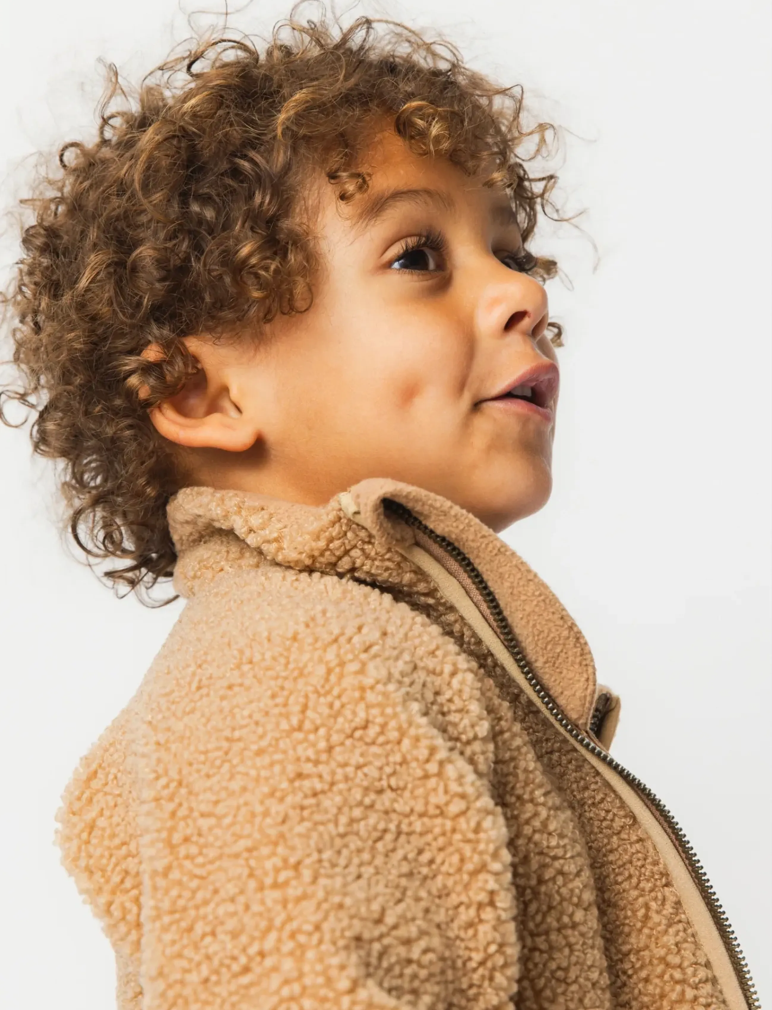 MINI A TURE - MATCEDRIC teddyfleece zip jacket. GRS - fleece jackets - cinnamon swirl - 5