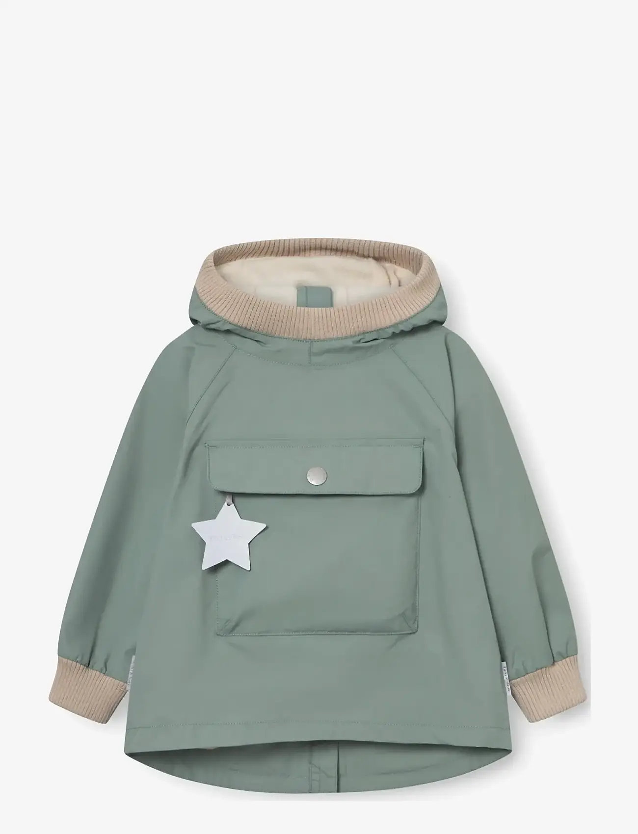 MINI A TURE - MATBABYVITO fleece lined spring anorac. GRS - anorakker - granite green - 1