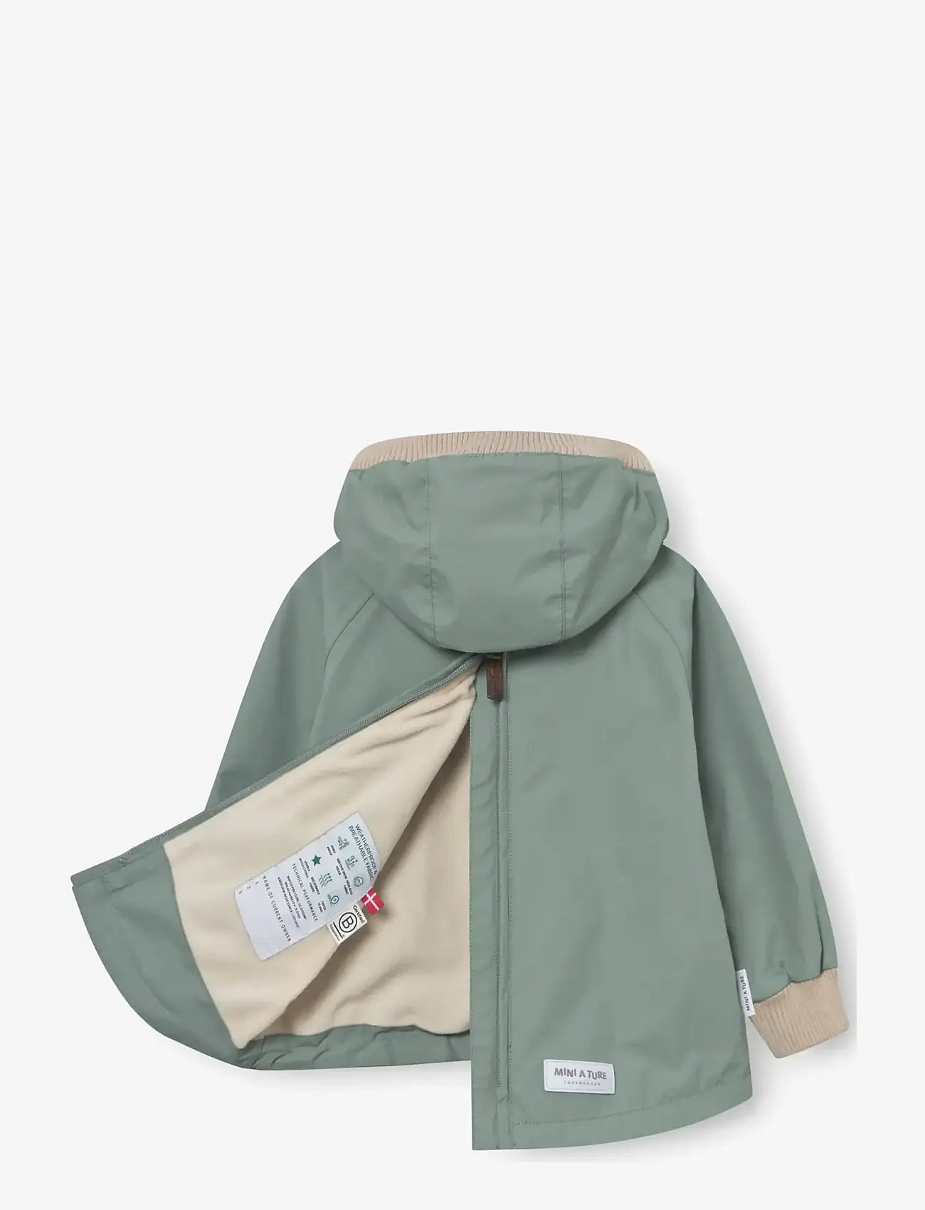 MINI A TURE - MATBABYVITO fleece lined spring anorac. GRS - anorakker - granite green - 3