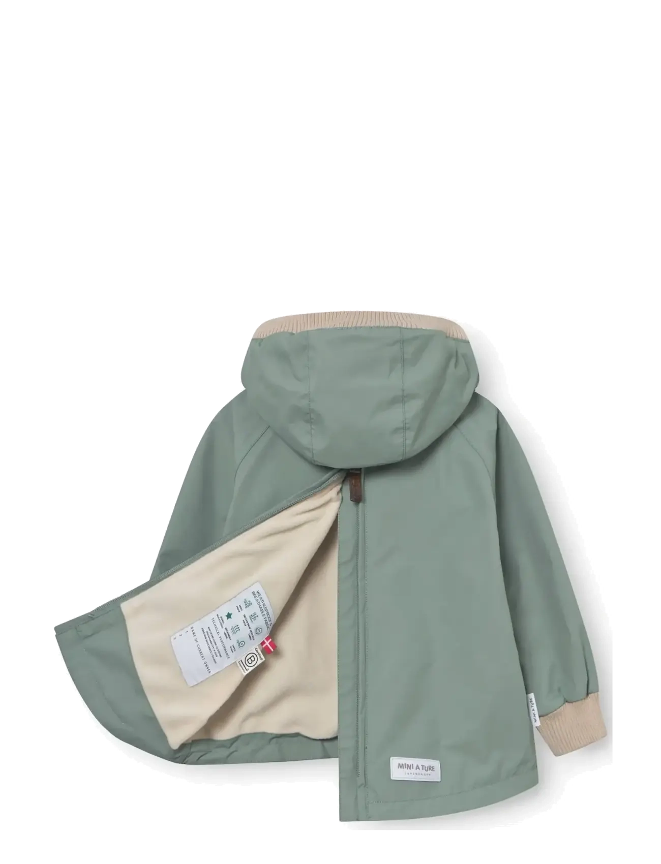 MINI A TURE - MATBABYVITO fleece lined spring anorac. GRS - anoraks - granite green - 3
