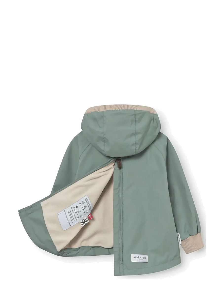 MINI A TURE - MATBABYVITO fleece lined spring anorac. GRS - anorakker - granite green - 3