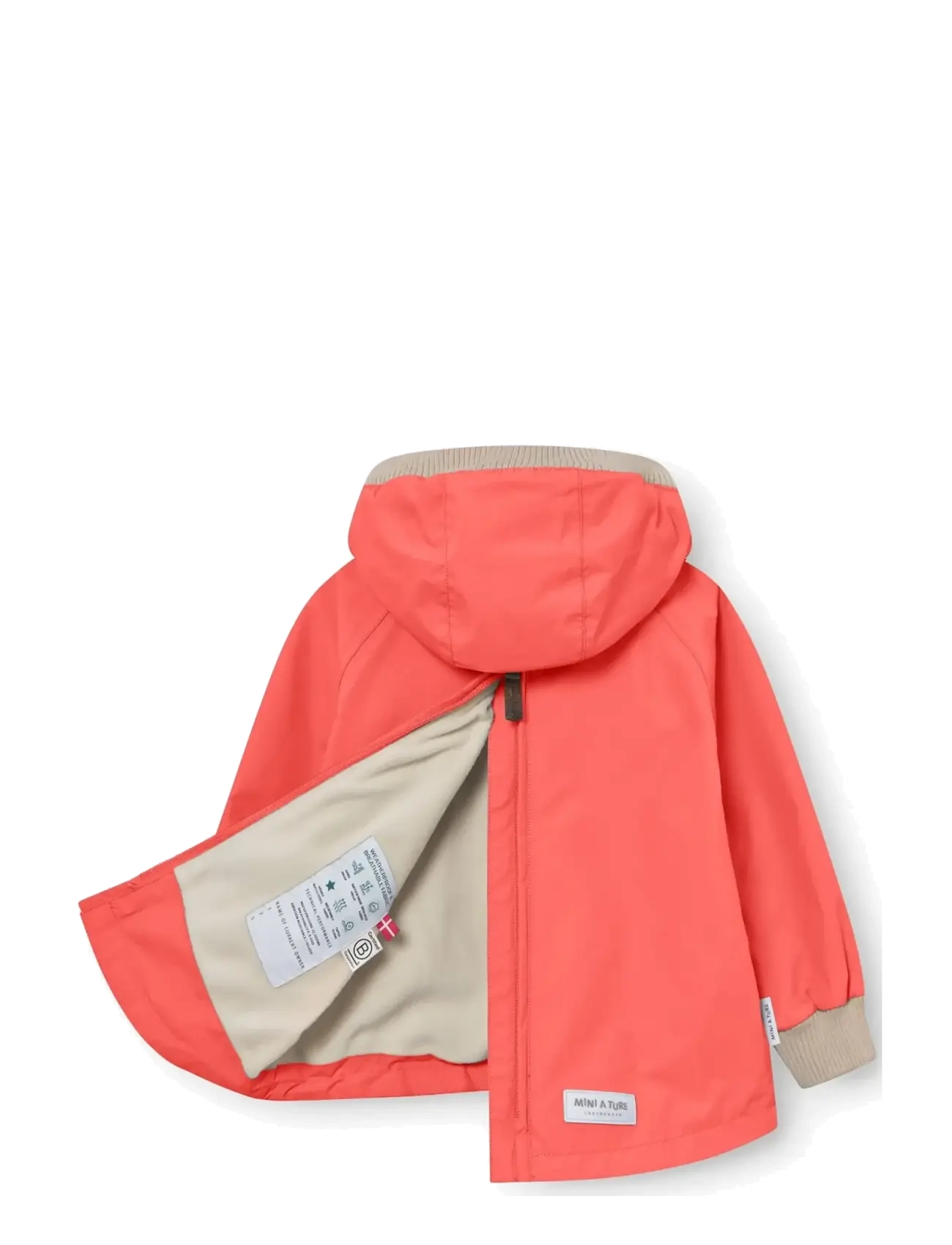 MINI A TURE - MATBABYVITO fleece lined spring anorac. GRS - anorakker - paprika red - 2