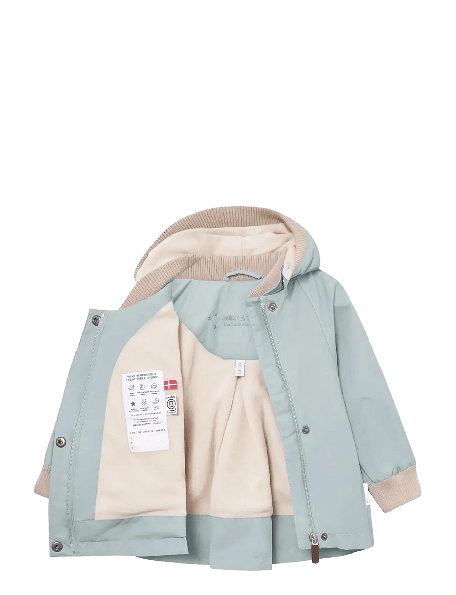MINI A TURE - MATWIAMI fleece lined jacket. GRS - termojakid - cloud blue - 2