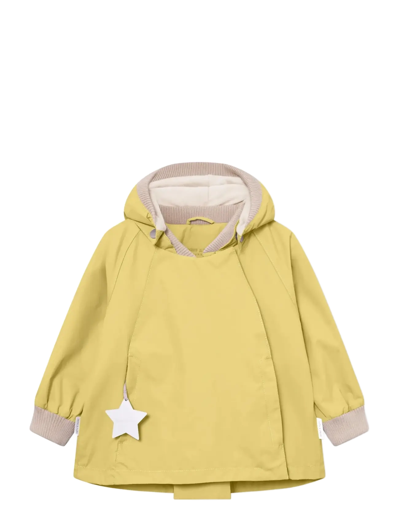 MINI A TURE MATWIAMI fleece lined jacket. GRS - Termojakker - DUSKY CITRON / yellow